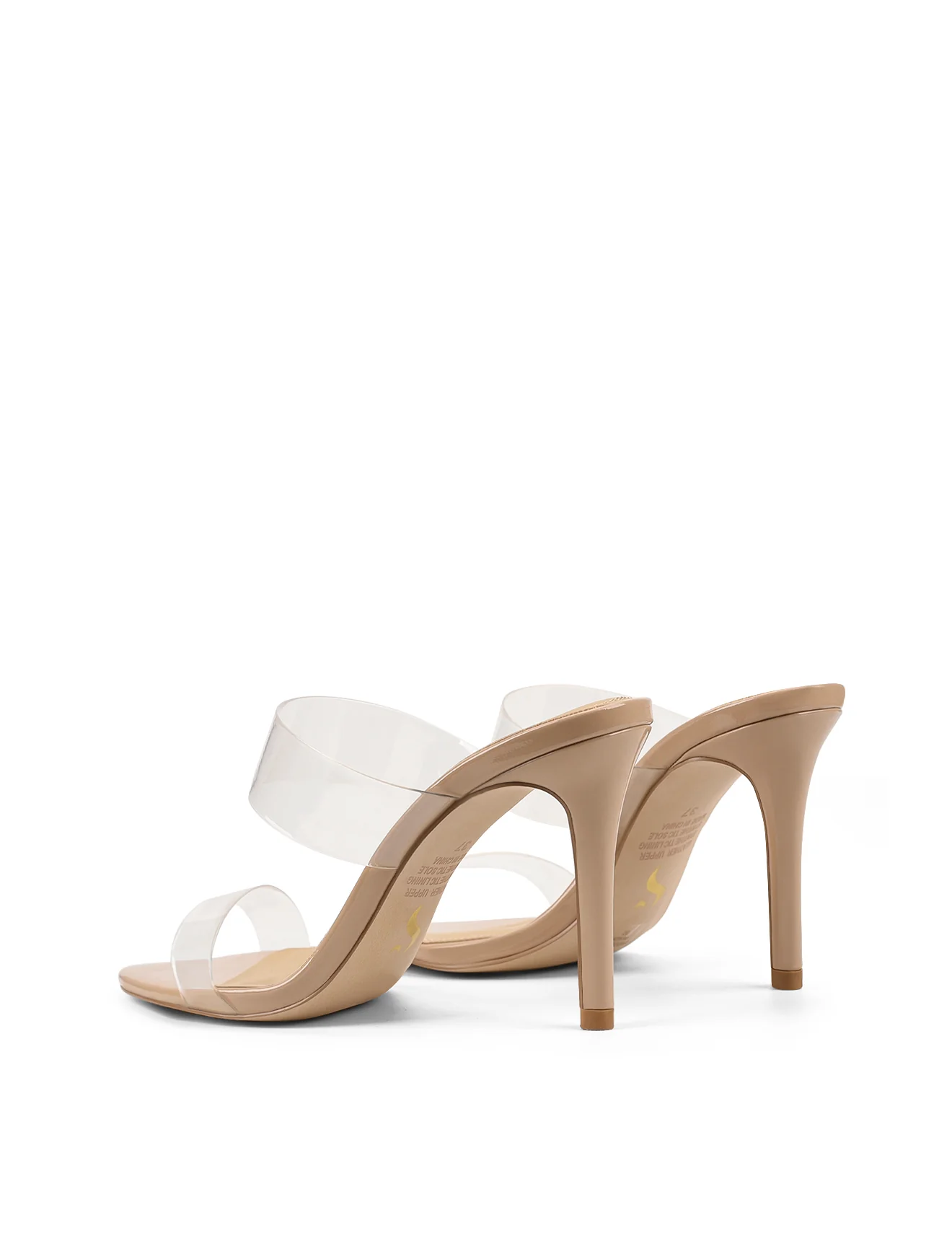 Brooklyn Stiletto Mules - Seashell Pat Lther & Vinylite - Image 3
