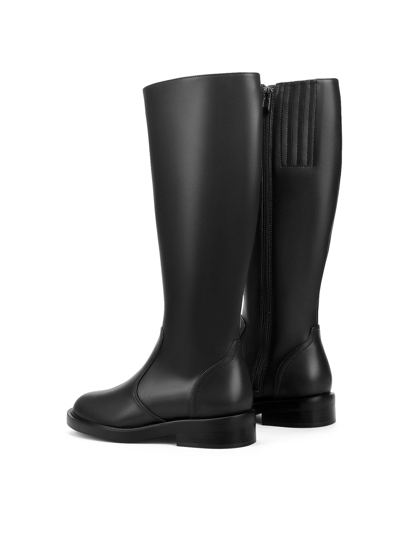 Capri Riding Boots - Black Leather - Image 4