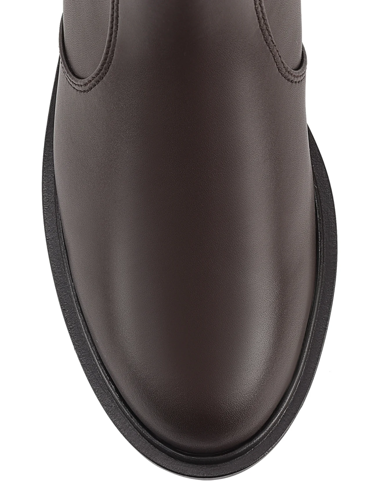 Capri Riding Boots - Chocolate Brown Leather - Image 5