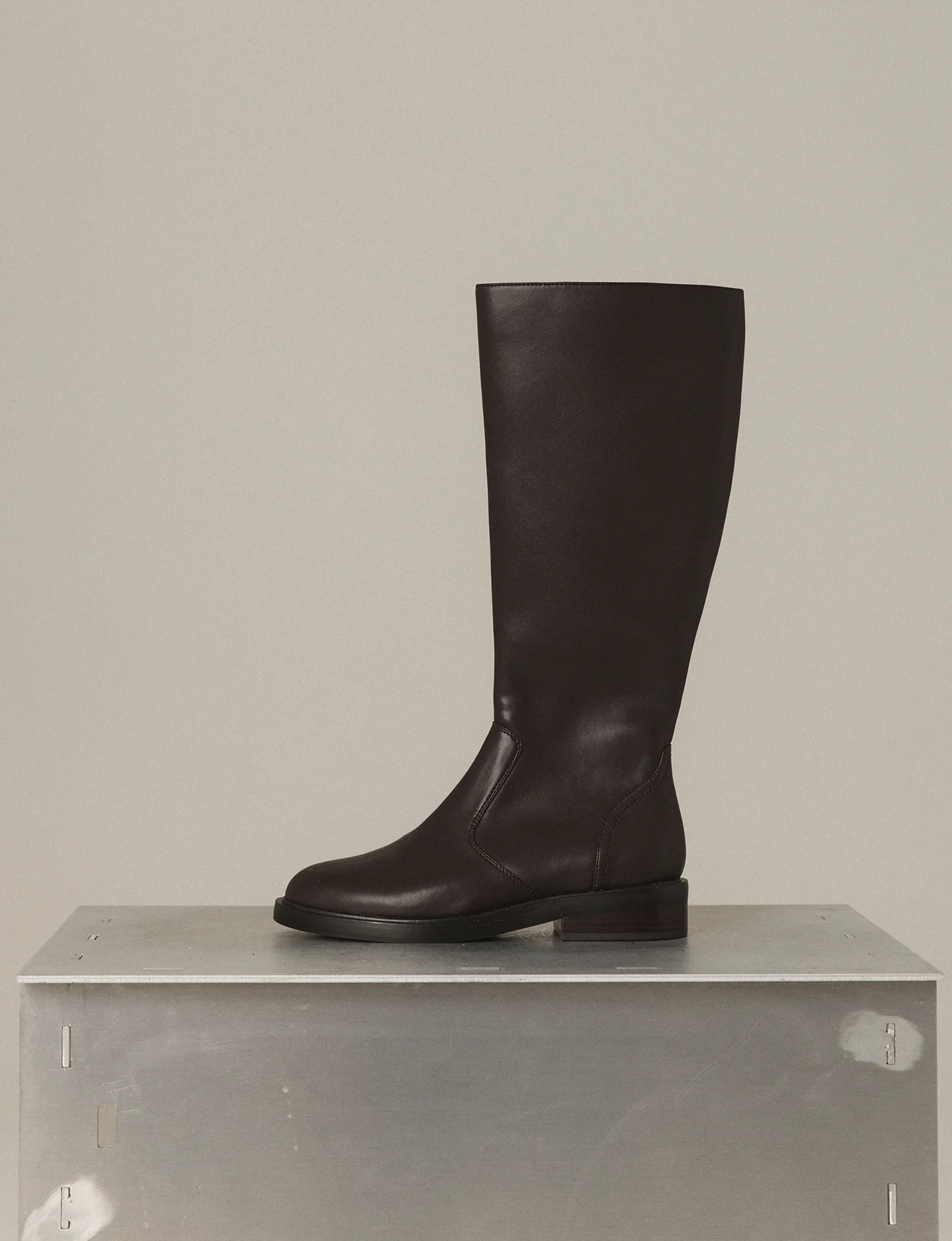 Capri Riding Boots - Chocolate Brown Leather - Image 6