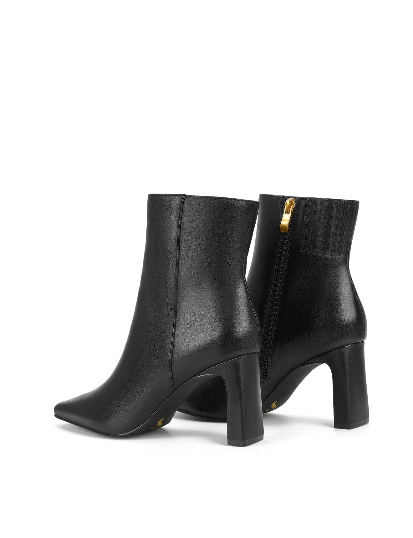 Cassidy Ankle Boots - Black Leather - Image 3