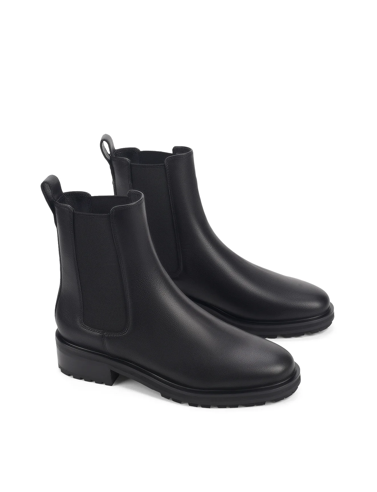 Cassie Ankle Boots - Black Leather - Image 3
