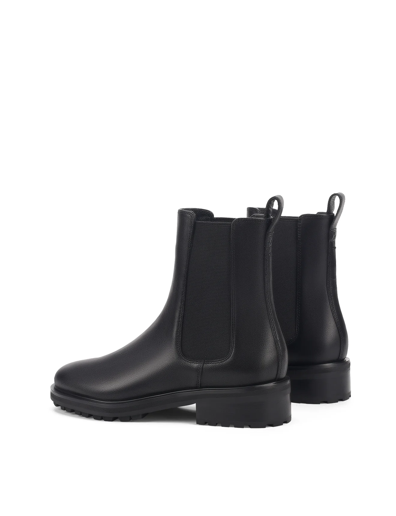 Cassie Ankle Boots - Black Leather - Image 4