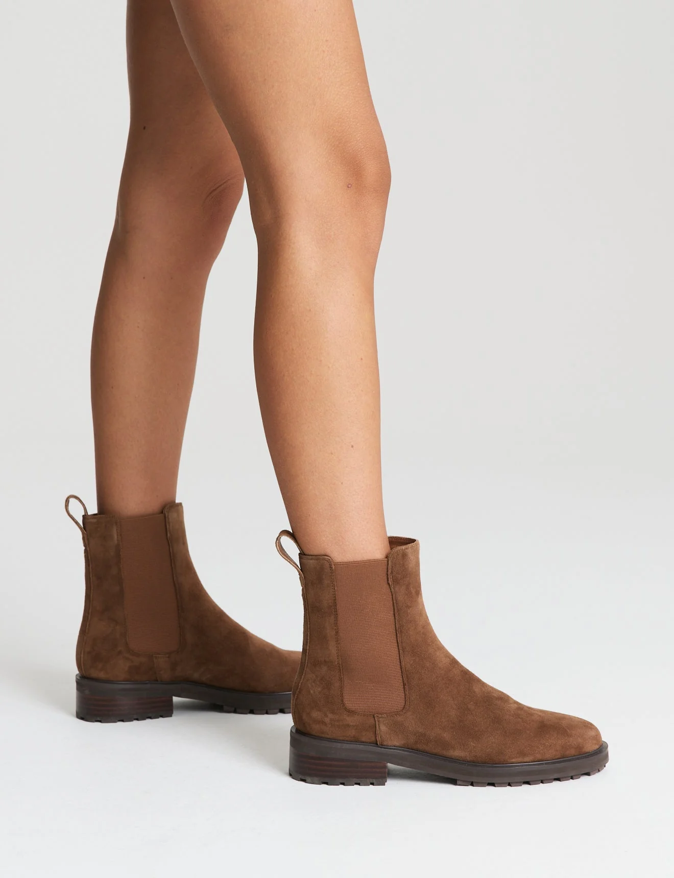 Cassie Ankle Boots - Toffee Brown Suede - Image 2