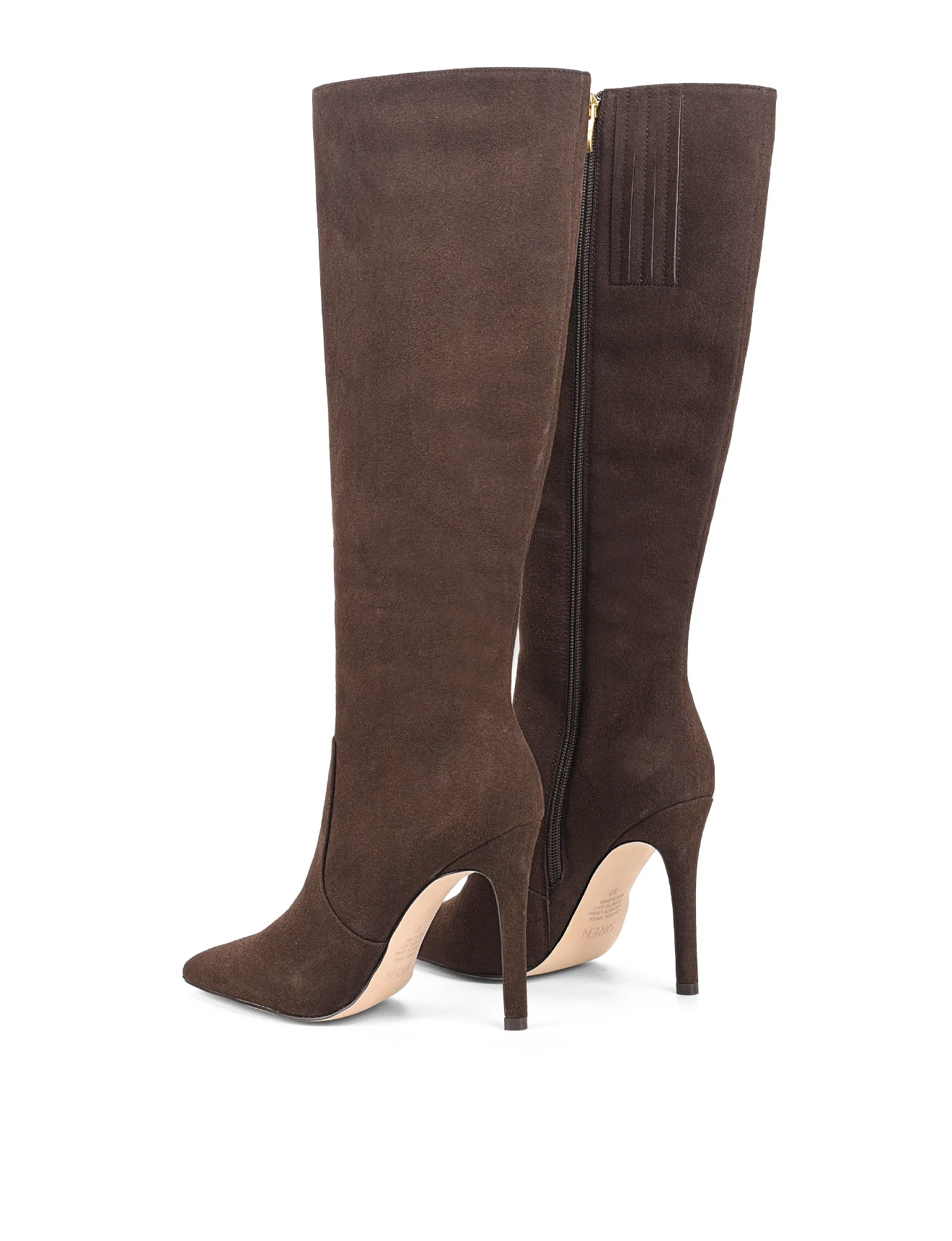 Celeste Long Boots - Chocolate Brown Suede - Image 4