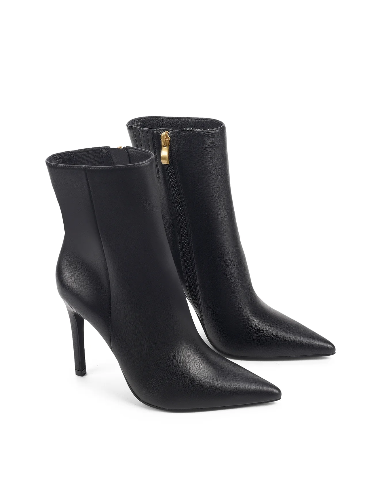 Celine Ankle Boots - Black Leather - Image 3