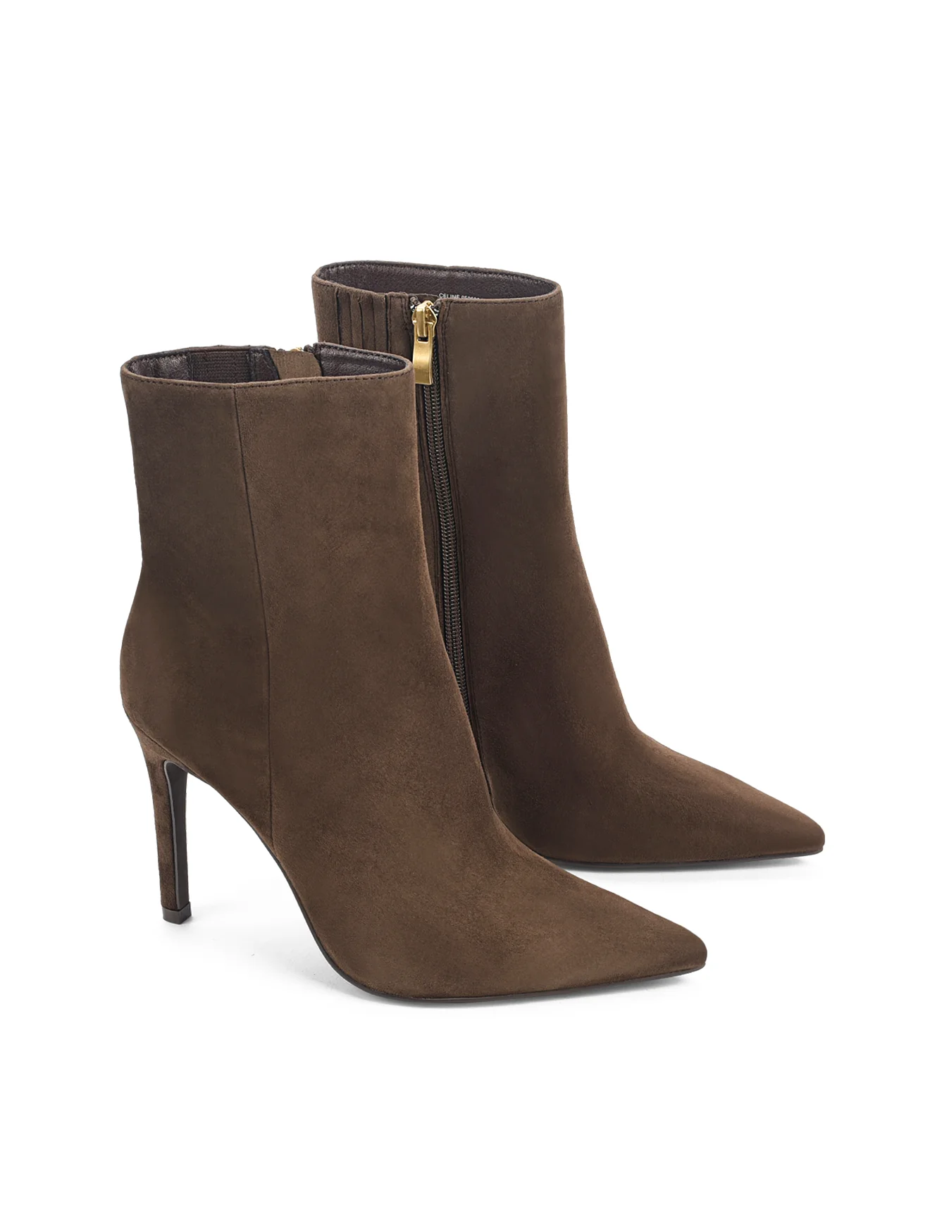Celine Ankle Boots - Chocolate Brown Suede - Image 3