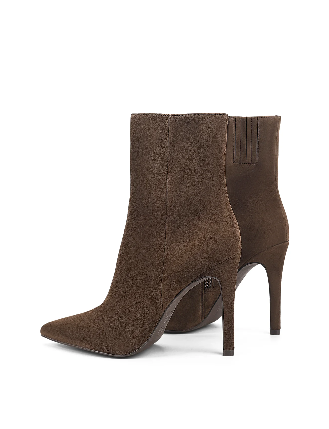 Celine Ankle Boots - Chocolate Brown Suede - Image 4