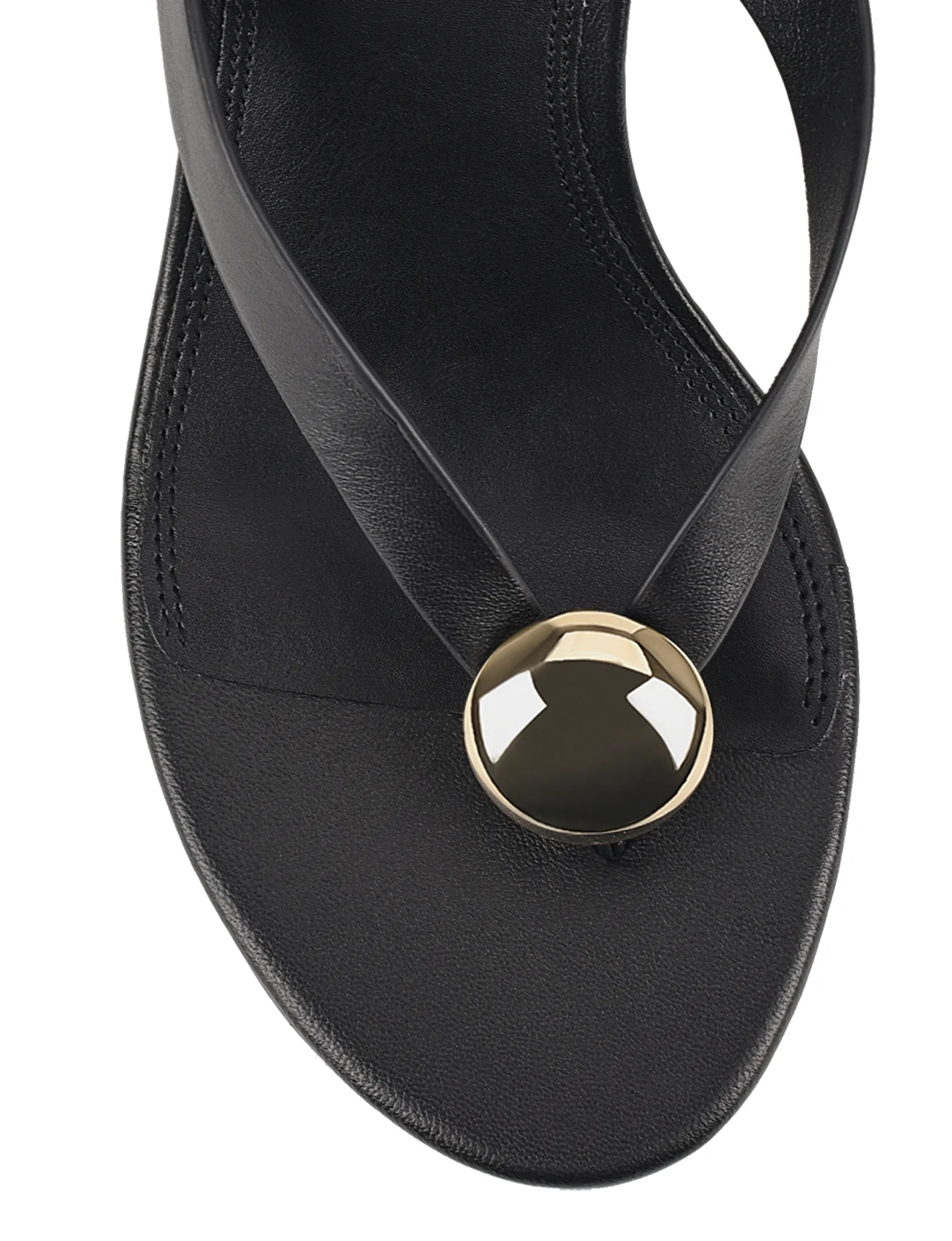Chloe Thong Wedges - Black Leather - Image 4