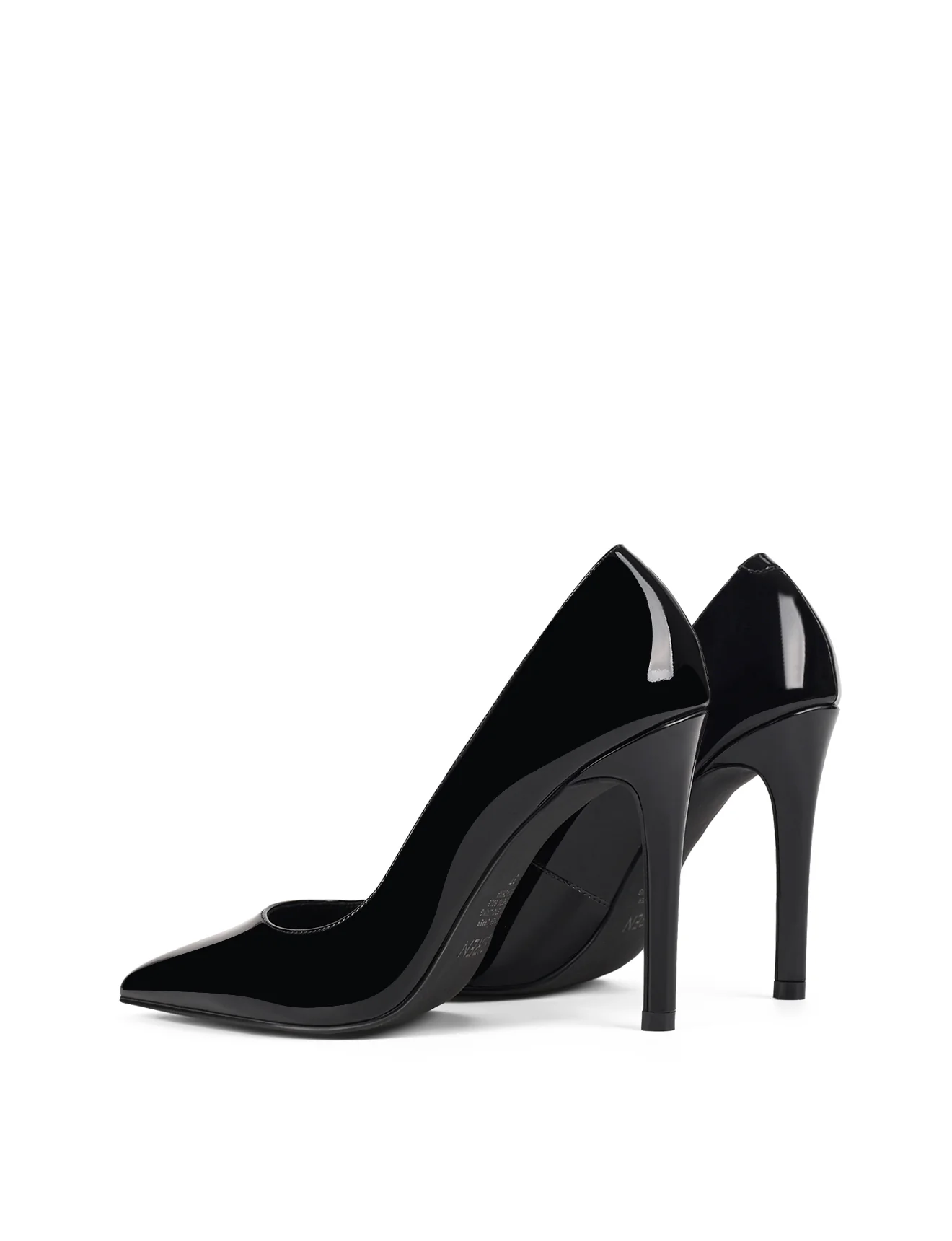 Cicely Stiletto Pumps - Black Patent Leather - Image 4