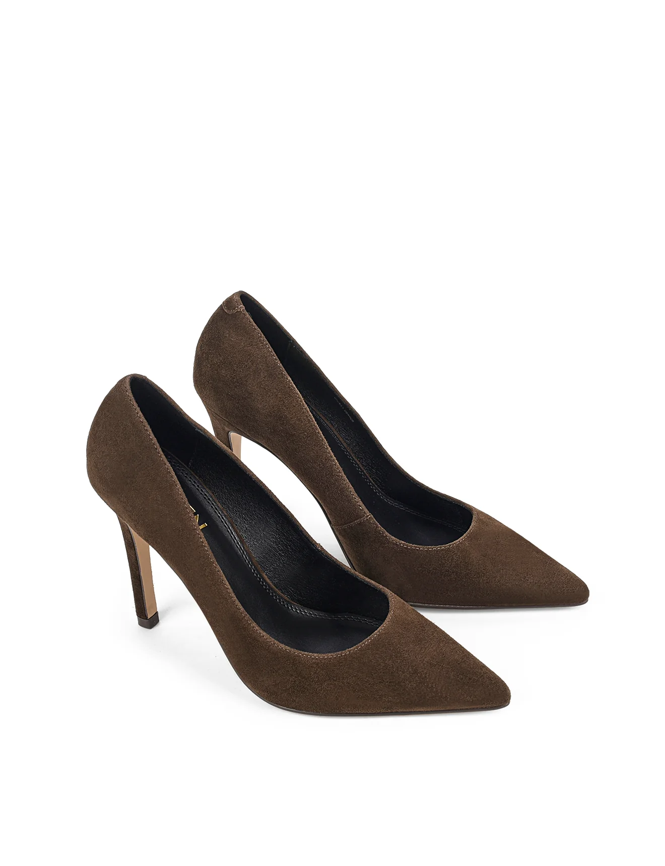 Cicely Stiletto Pumps - Chocolate Brown Suede - Image 3