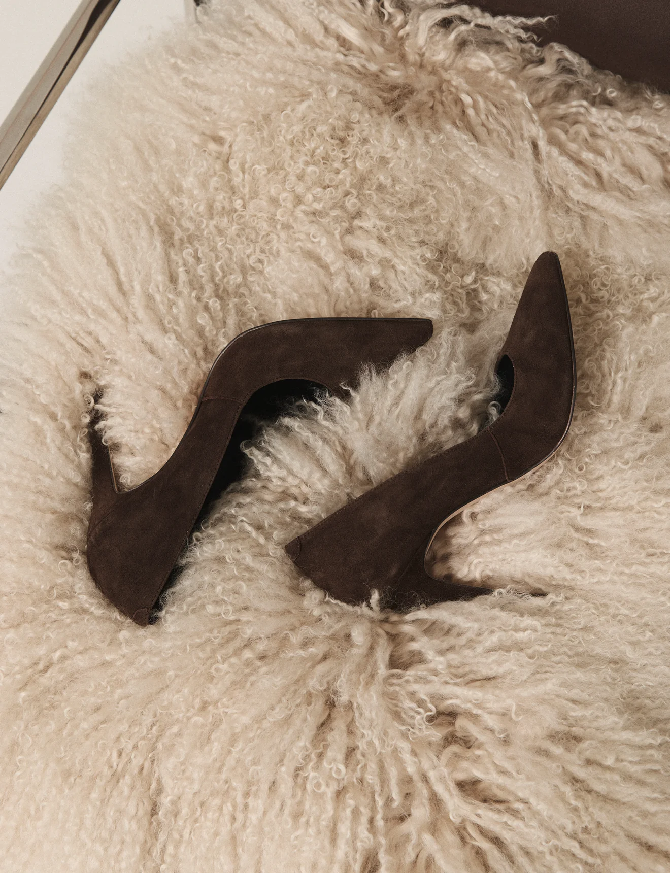 Cicely Stiletto Pumps - Chocolate Brown Suede - Image 6