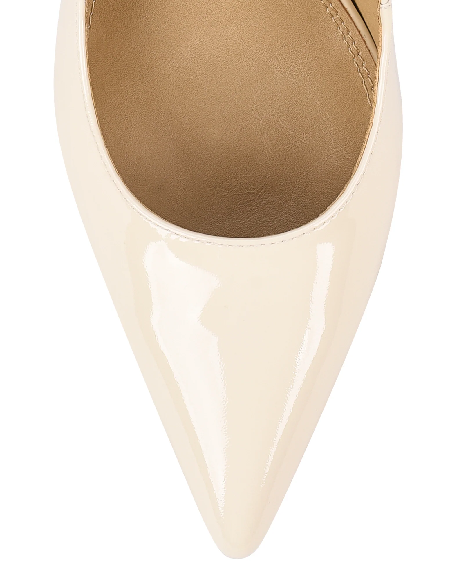 Cicely Stiletto Pumps - Cream White  Patent Leather - Image 5