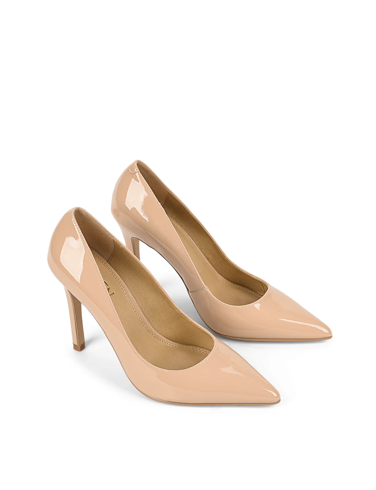 Cicely Stiletto Pumps - Seashell Nude Patent Leather - Image 3
