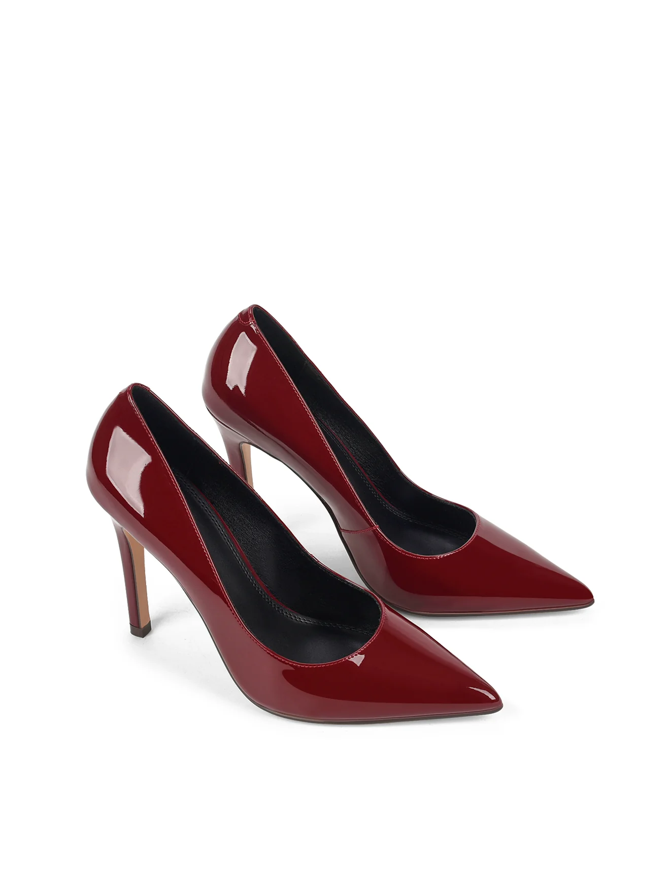 Cicely Stiletto Pumps - Wine Patent Leather - Image 3