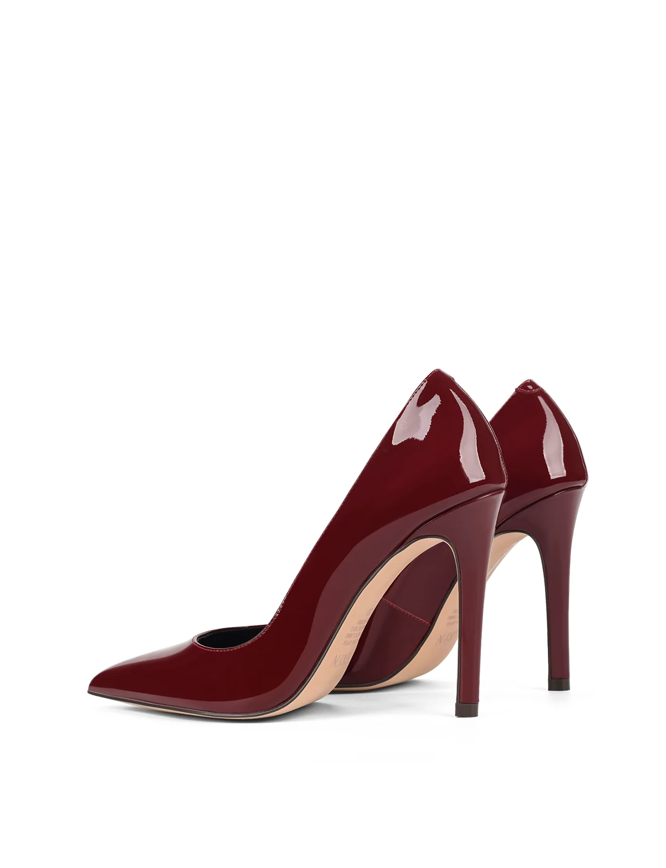 Cicely Stiletto Pumps - Wine Patent Leather - Image 4