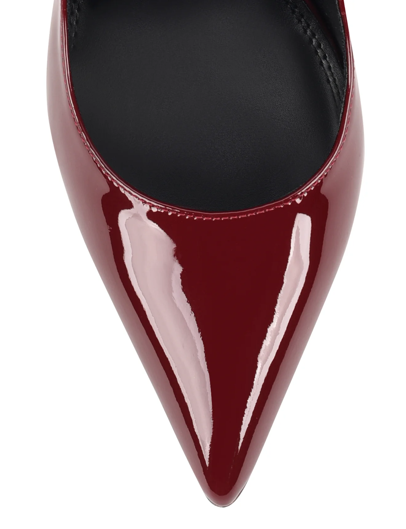 Cicely Stiletto Pumps - Wine Patent Leather - Image 5