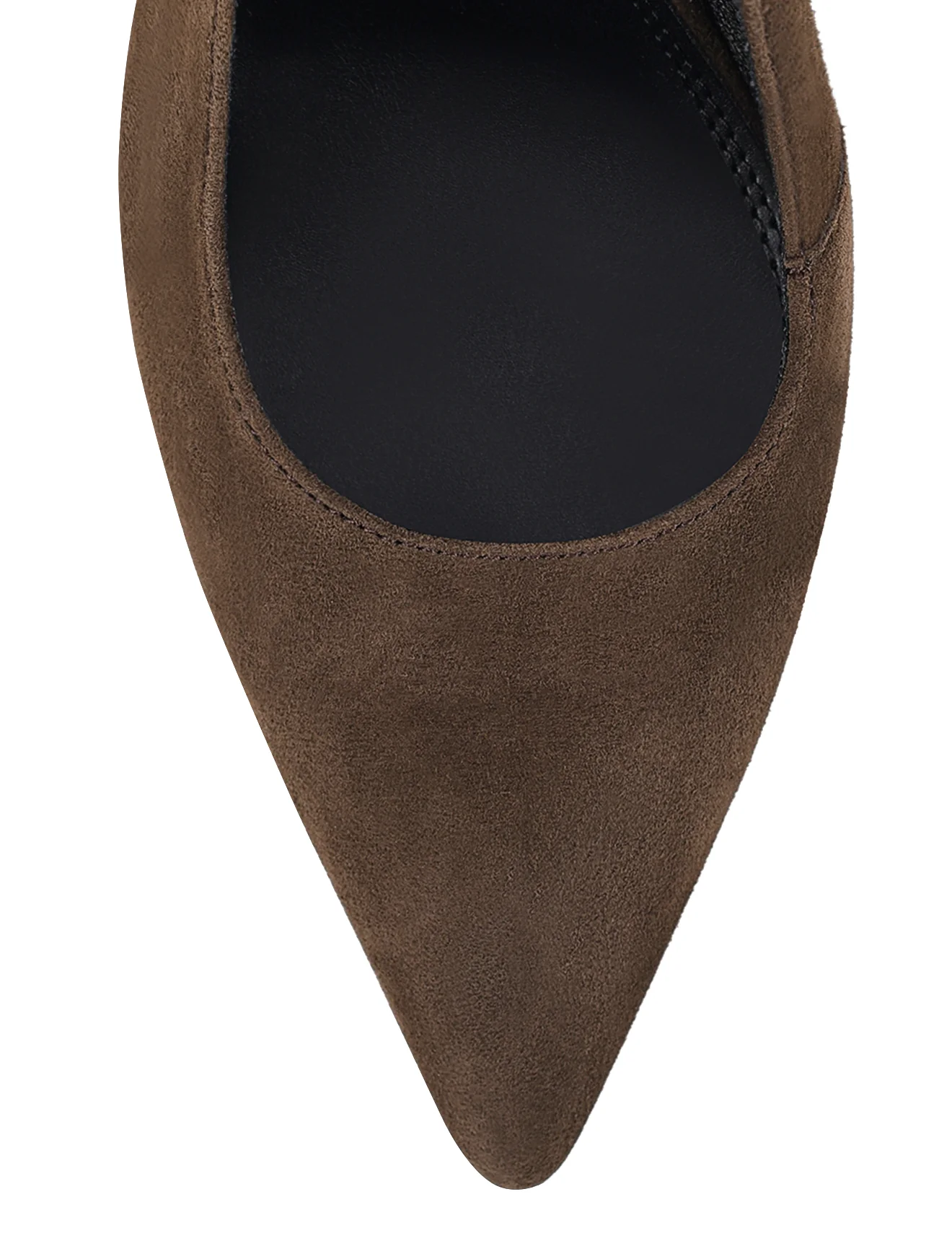 Cilla Stiletto Slingback Heels - Chocolate Brown Suede - Image 5
