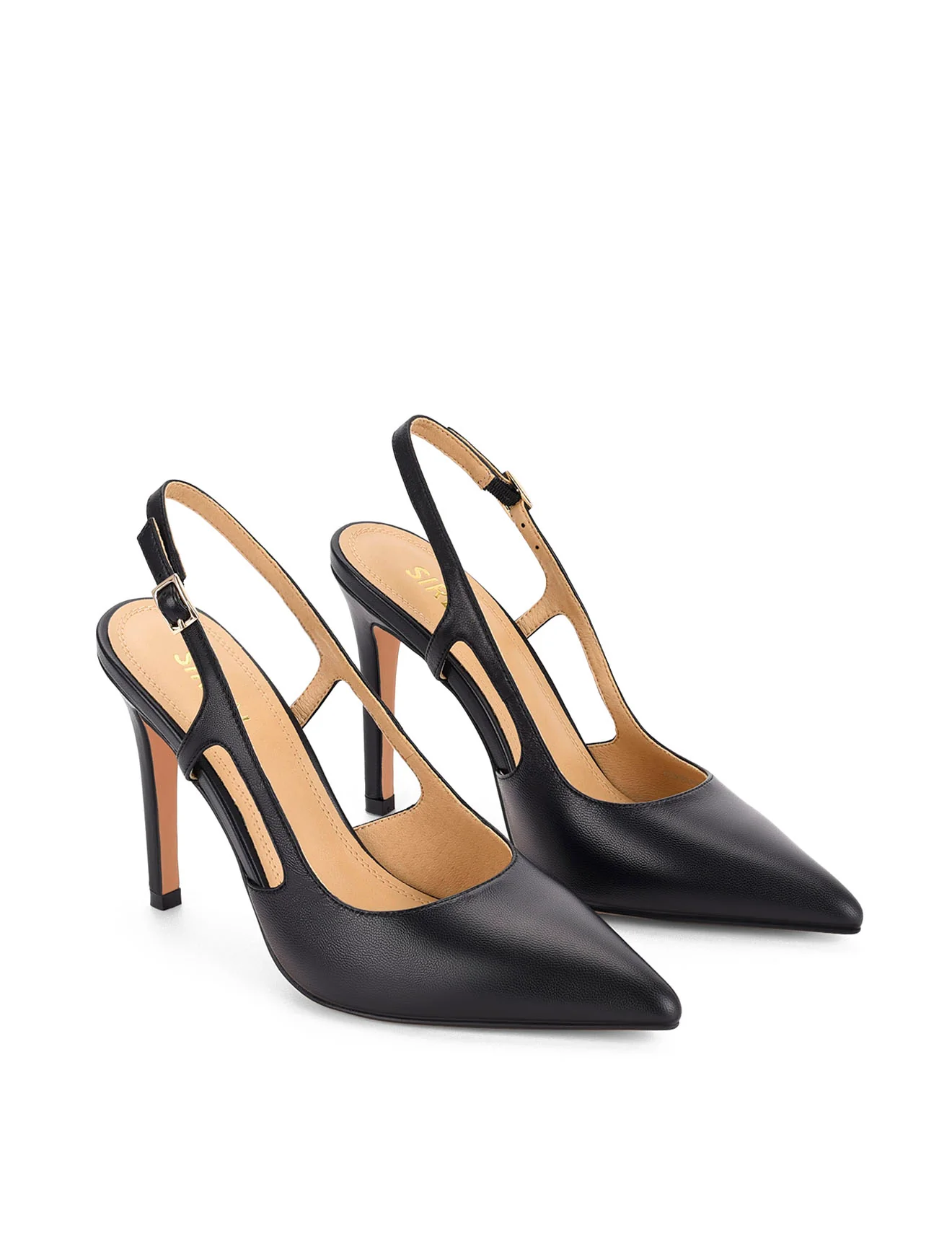 Cipriani Stiletto Pump - Black Leather - Image 3