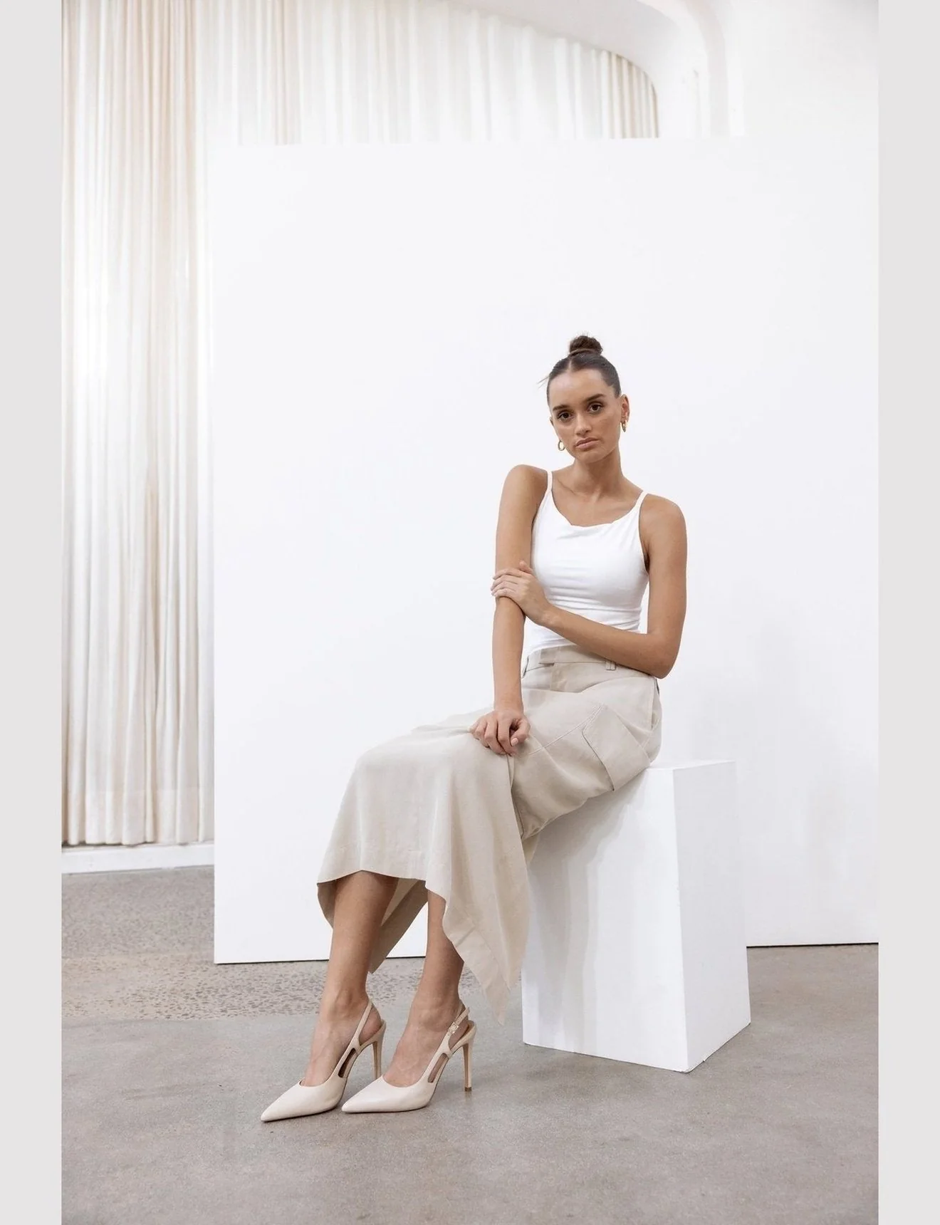 Cipriani Stiletto Pump - Bone Leather - Image 3