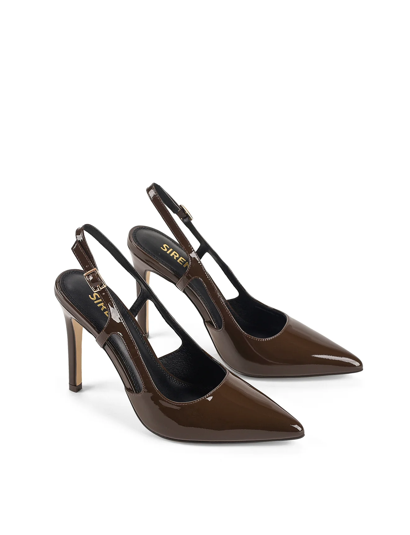 Cipriani Stiletto Pump - Chocolate Brown Patent Leather - Image 3