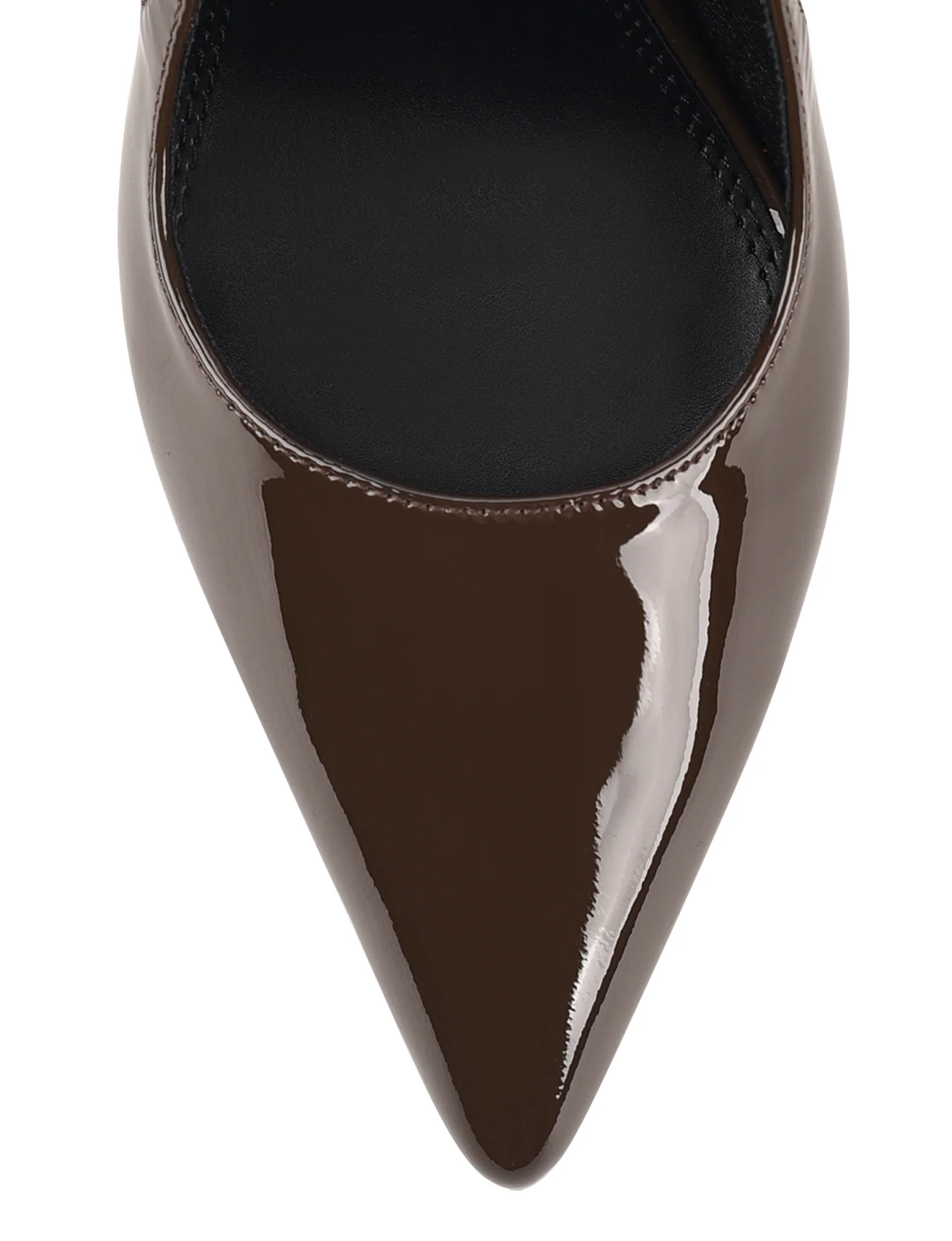 Cipriani Stiletto Pump - Chocolate Brown Patent Leather - Image 5