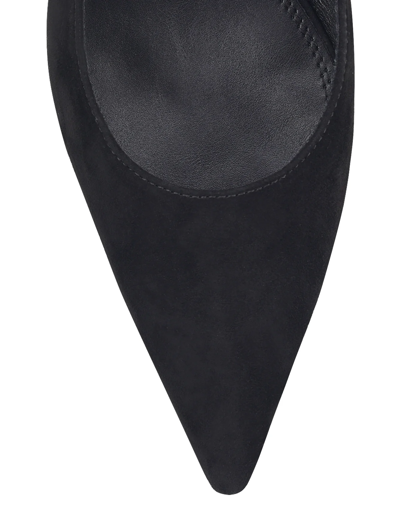 Daphne Slingback Heels - Black Suede - Image 5