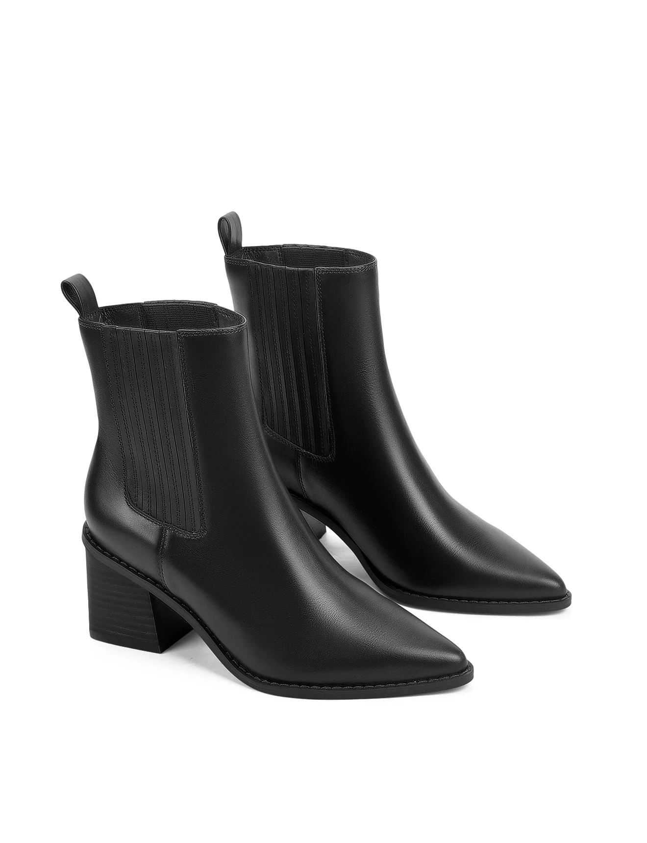 Dorothy Ankle Boots - Black Leather - Image 3