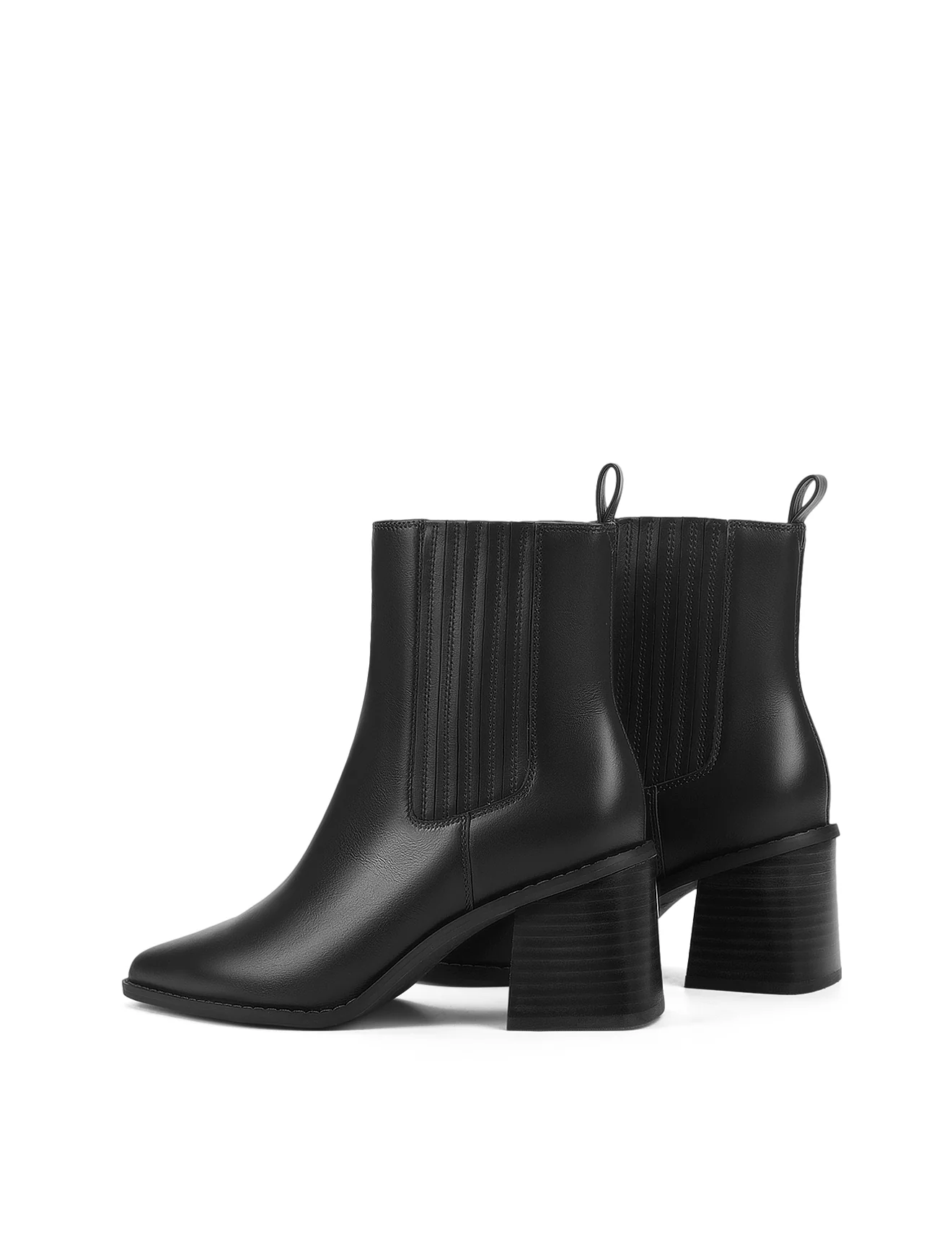 Dorothy Ankle Boots - Black Leather - Image 4