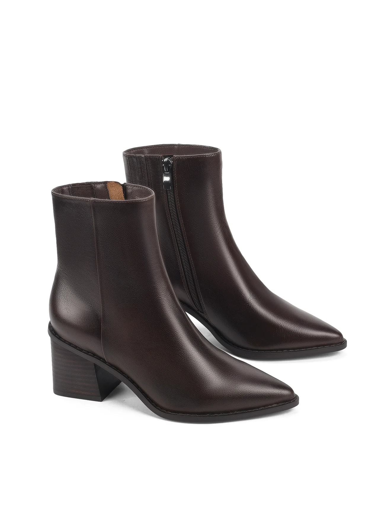 Douglas Ankle Boots - Chocolate Brown Vintage Leather - Image 3