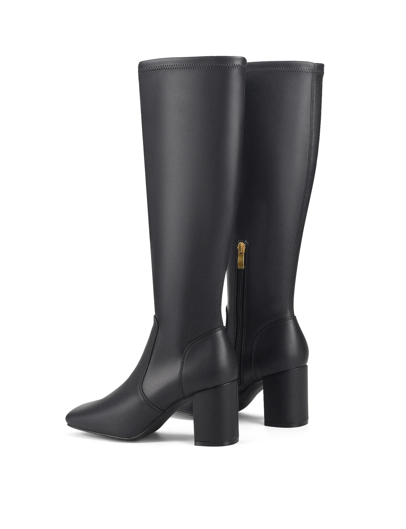 Emma Long Boots - Black Stretch - Image 4