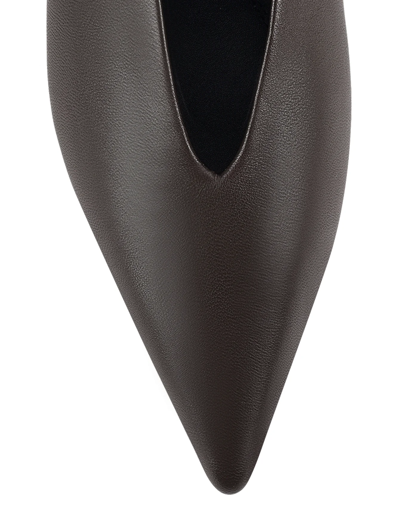 Fly Point Toe Slingbacks - Chocolate Brown Leather - Image 5