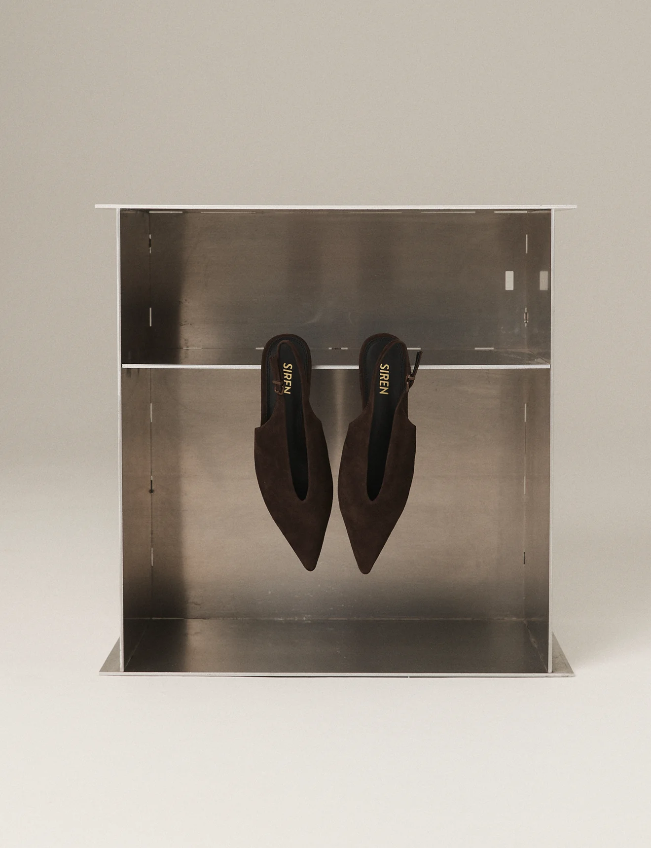 Fly Point Toe Slingbacks - Chocolate Brown Suede - Image 6