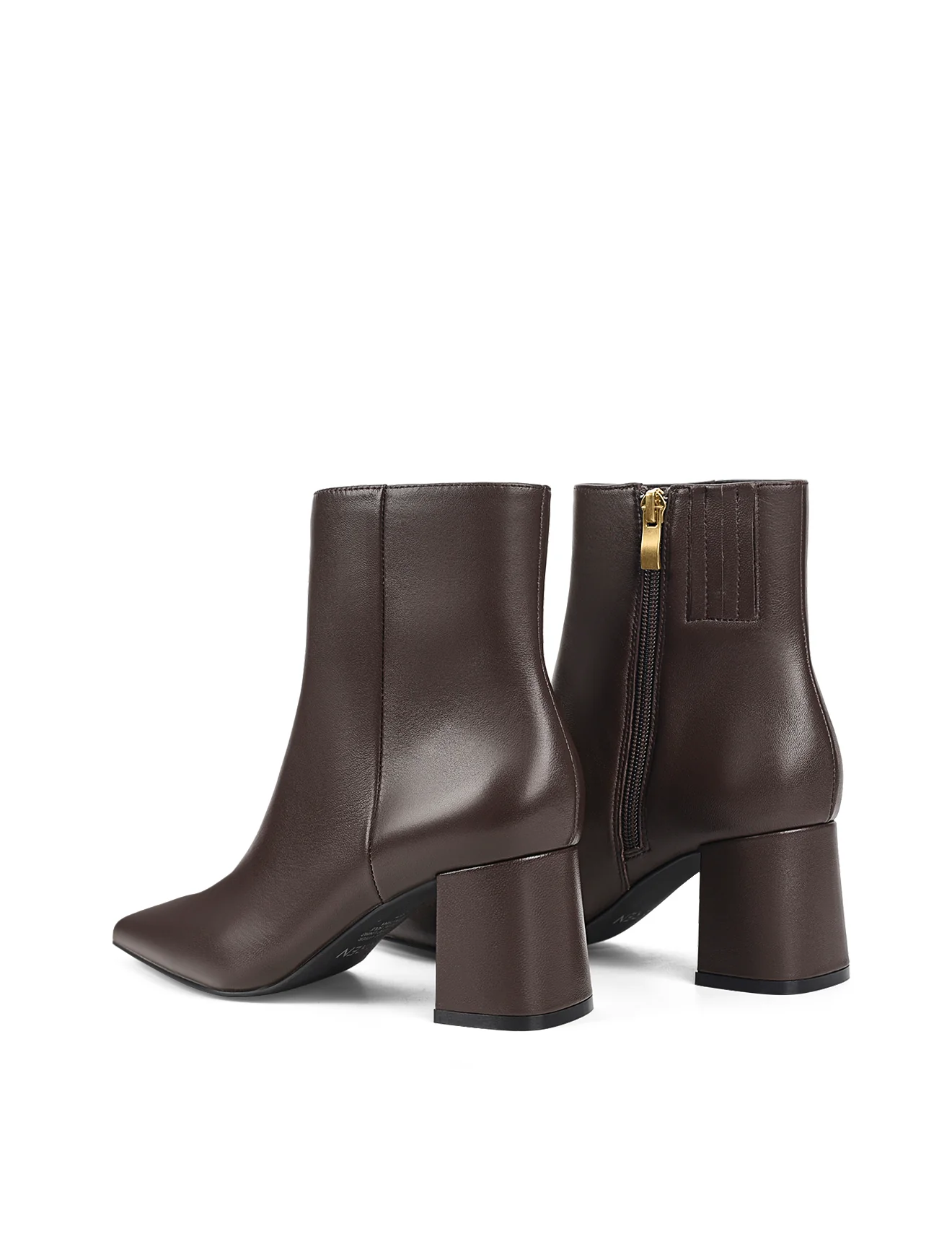 Grace Ankle Boots - Chocolate Brown Leather - Image 4