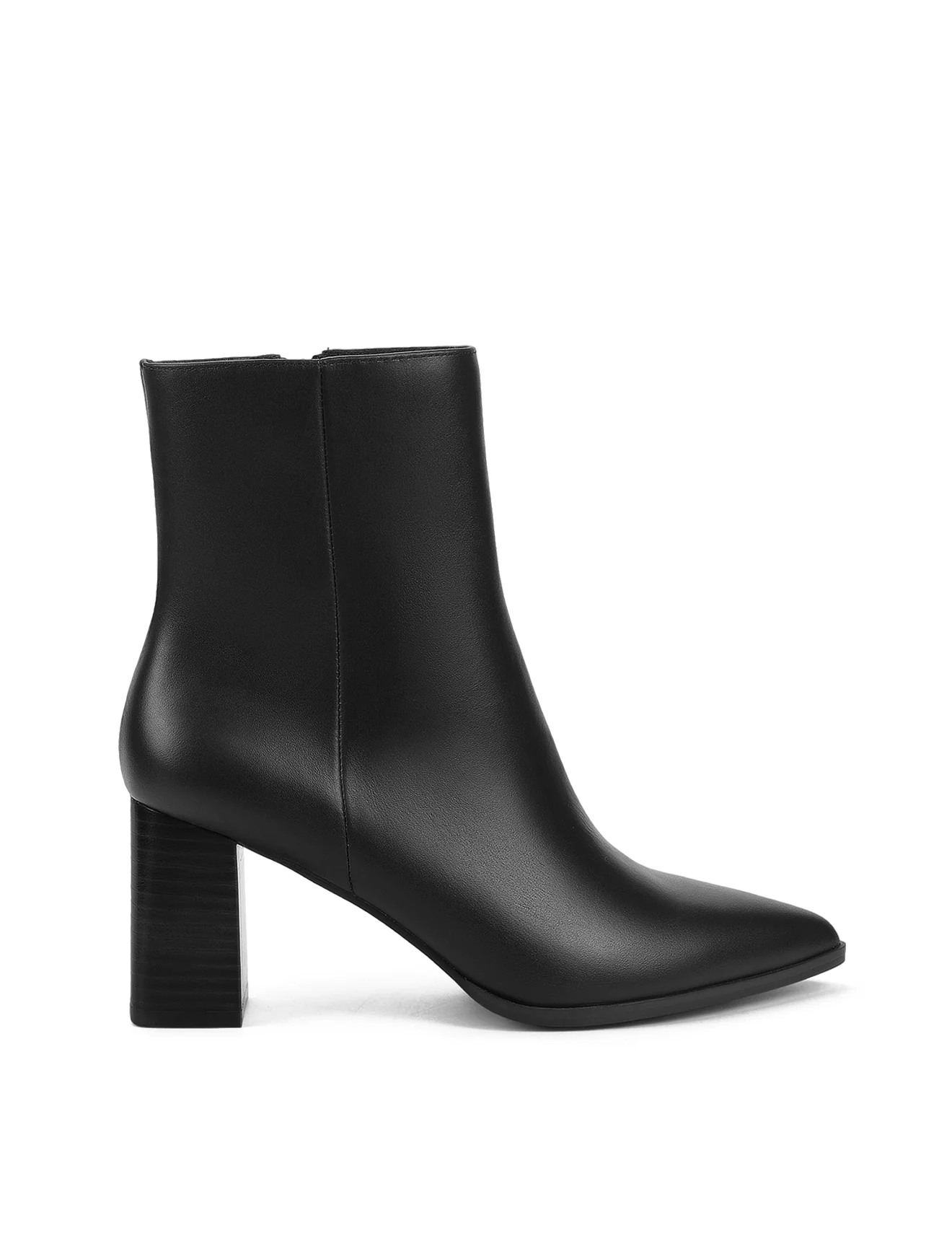 Holly Ankle Boots - Black Leather