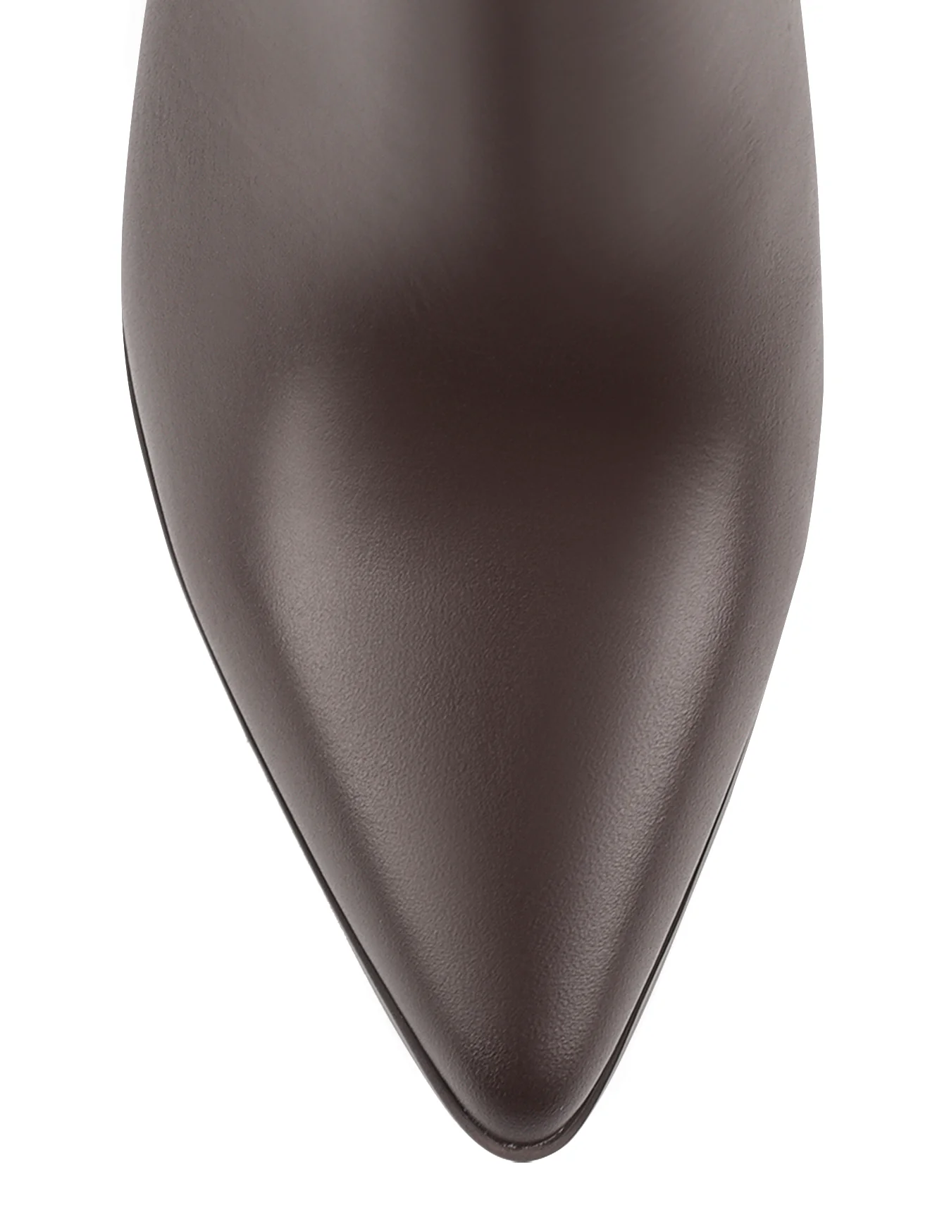 Holly Ankle Boots - Chocolate Brown Leather - Image 5