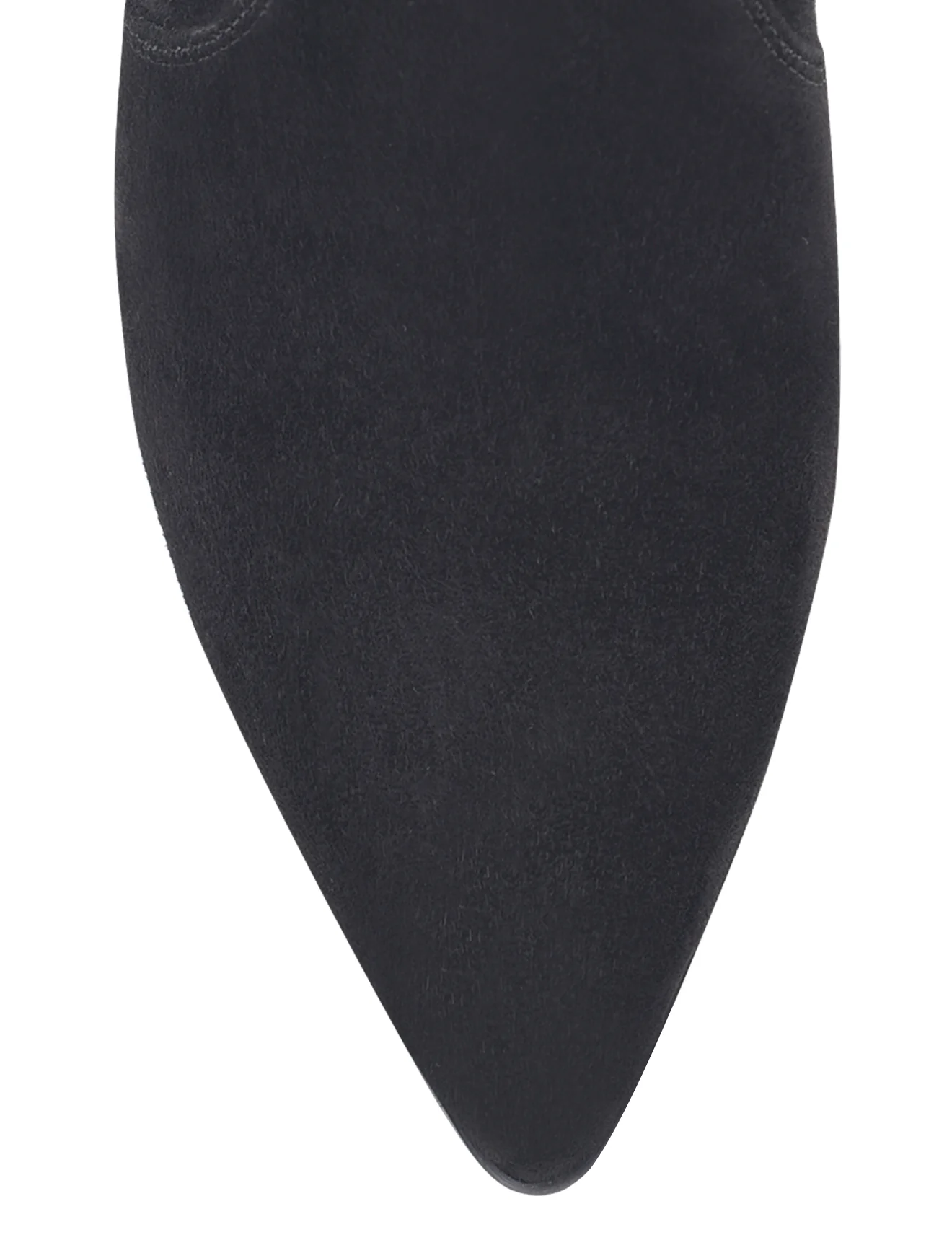 Hope Ankle Boots - Black Stretch Suede - Image 5
