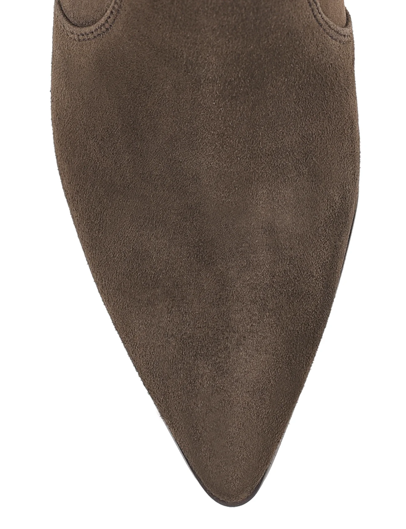 Hope Ankle Boots - Chocolate Brown Stretch Suede - Image 5