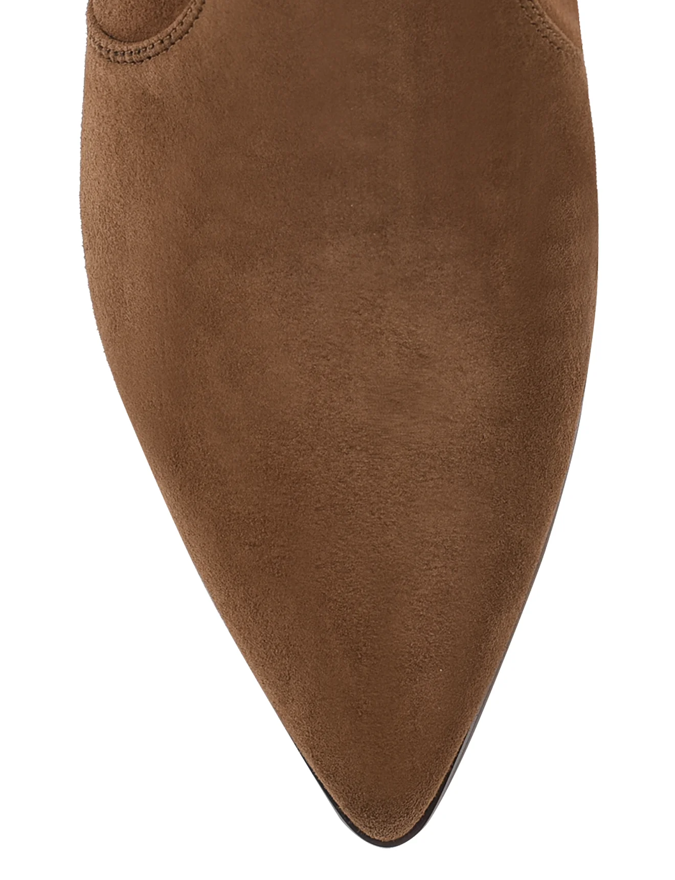 Hope Ankle Boots - Toffee Brown Stretch Suede - Image 5