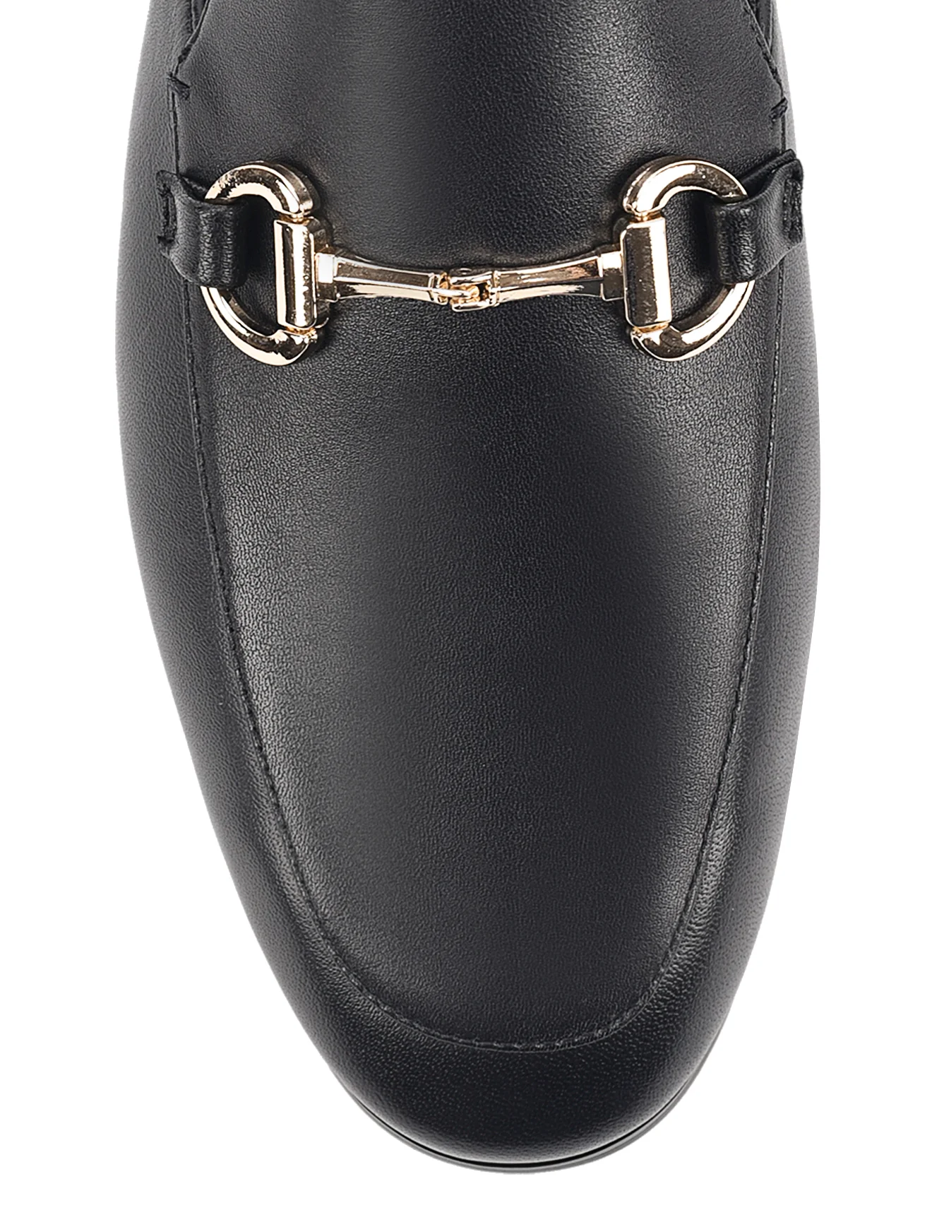 Isla Loafer Mules - Black Leather - Image 5