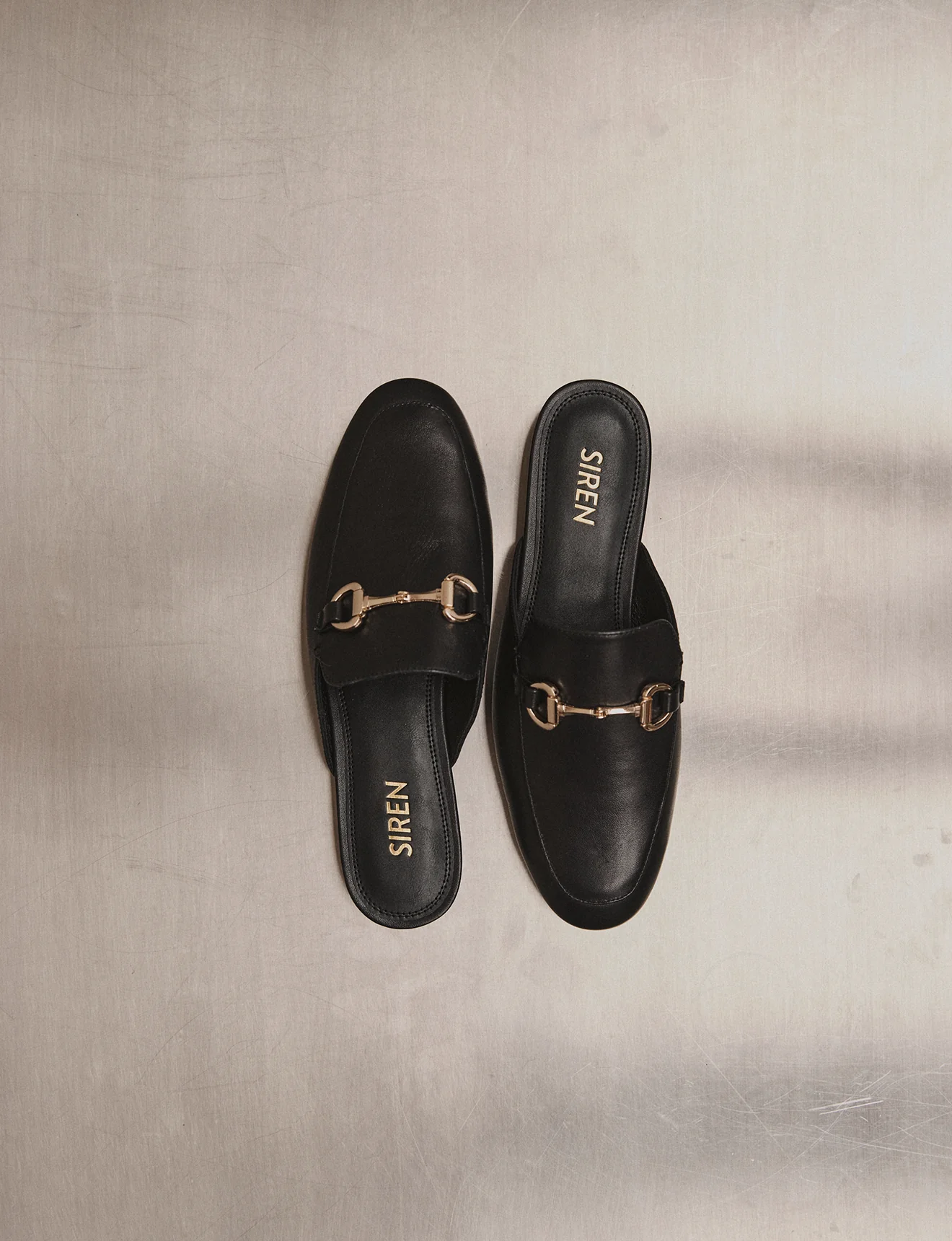 Isla Loafer Mules - Black Leather - Image 6