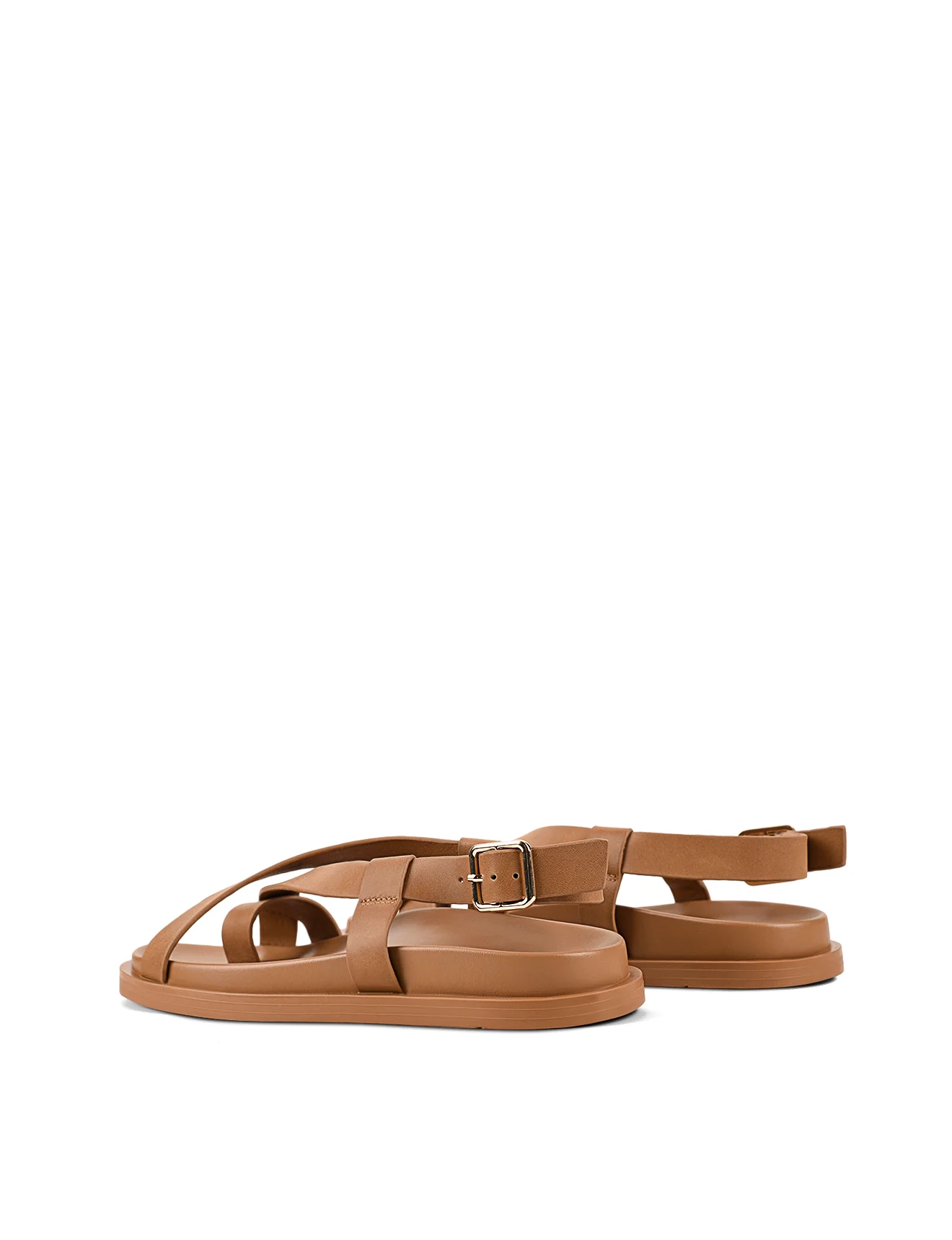 Laia Flatform Sandals - Tan Leather - Image 5