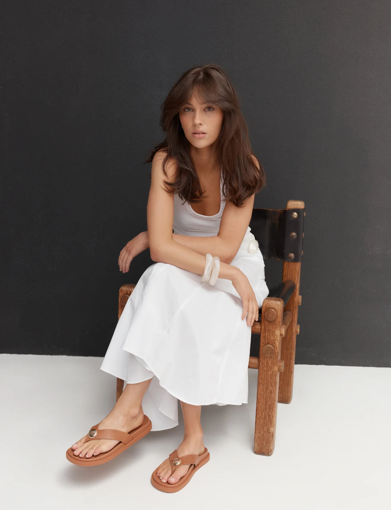 Lana Footbed Sandals - Tan Leather - Image 3