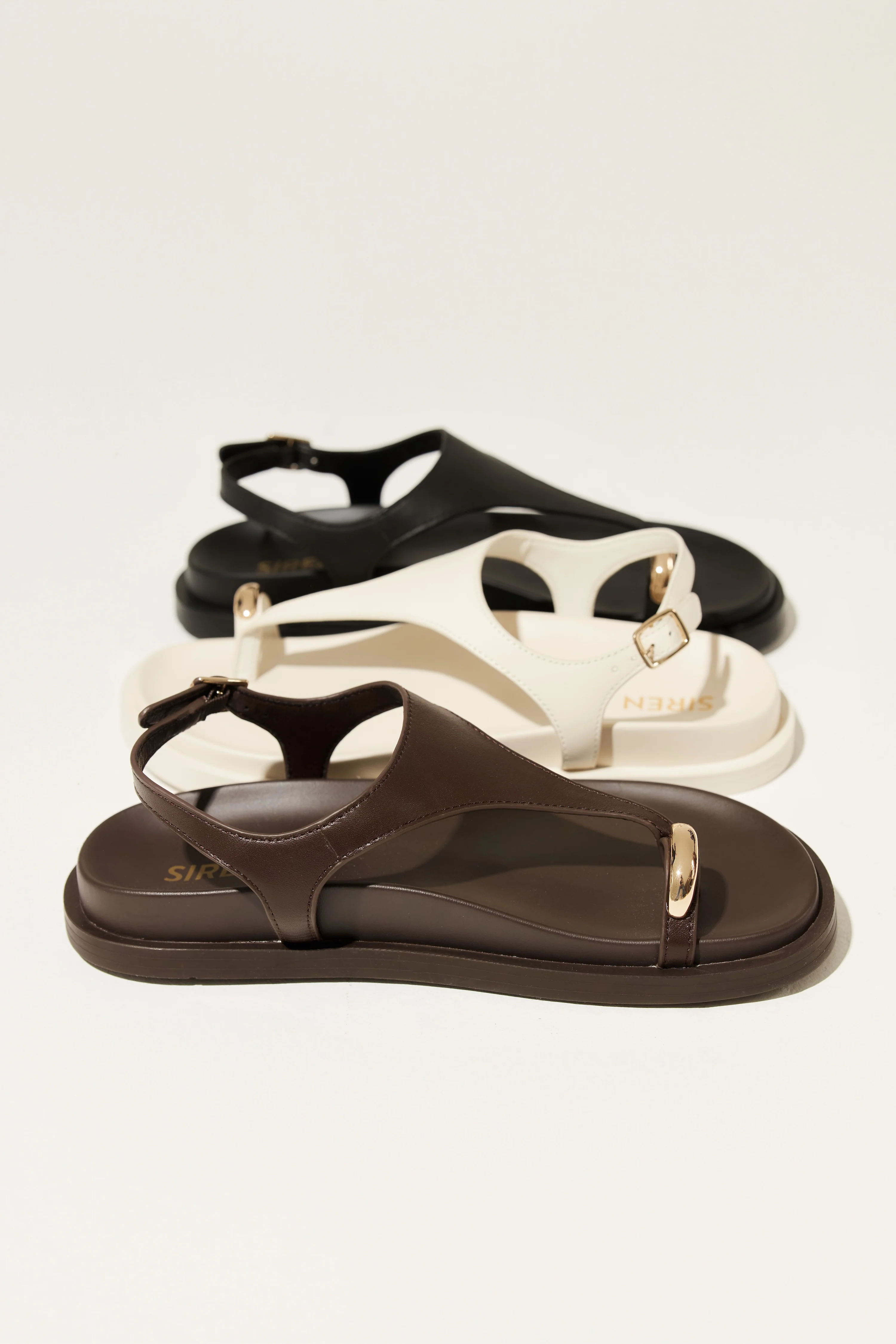 Latvia Flatform Sandals - Chocolate Brown Leather - Image 4