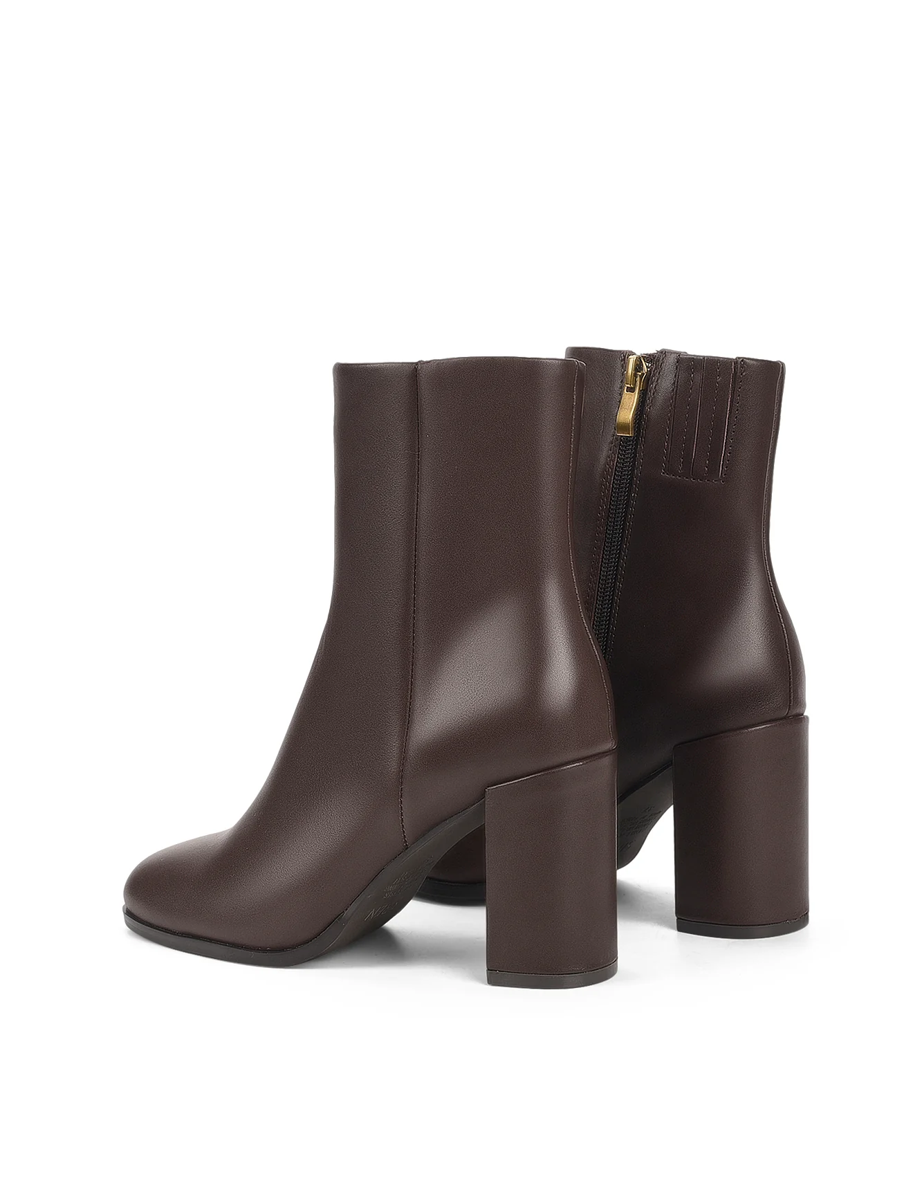 Libby Ankle Boots - Chocolate Brown Leather - Image 4