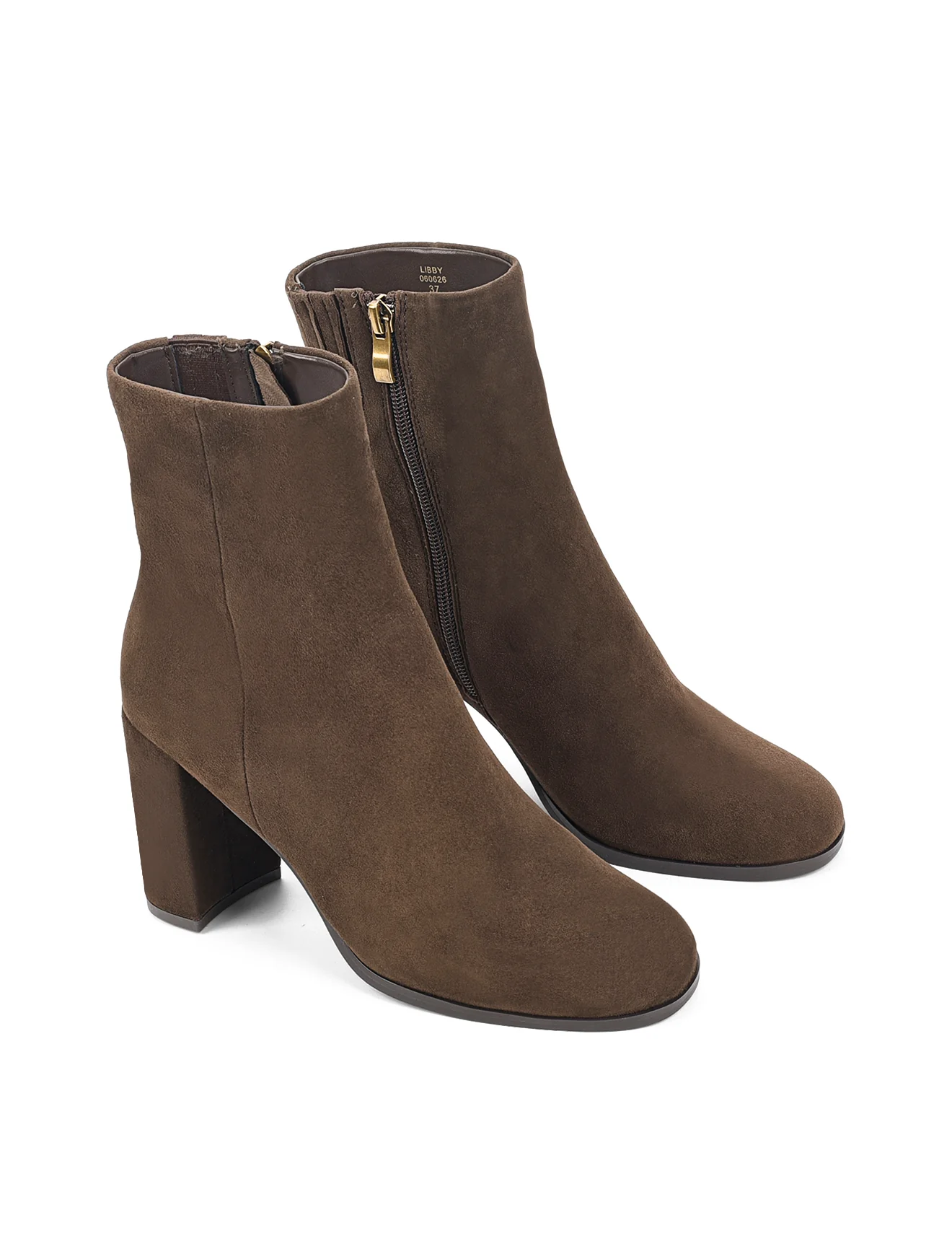 Libby Ankle Boots - Chocolate Brown Suede - Image 3
