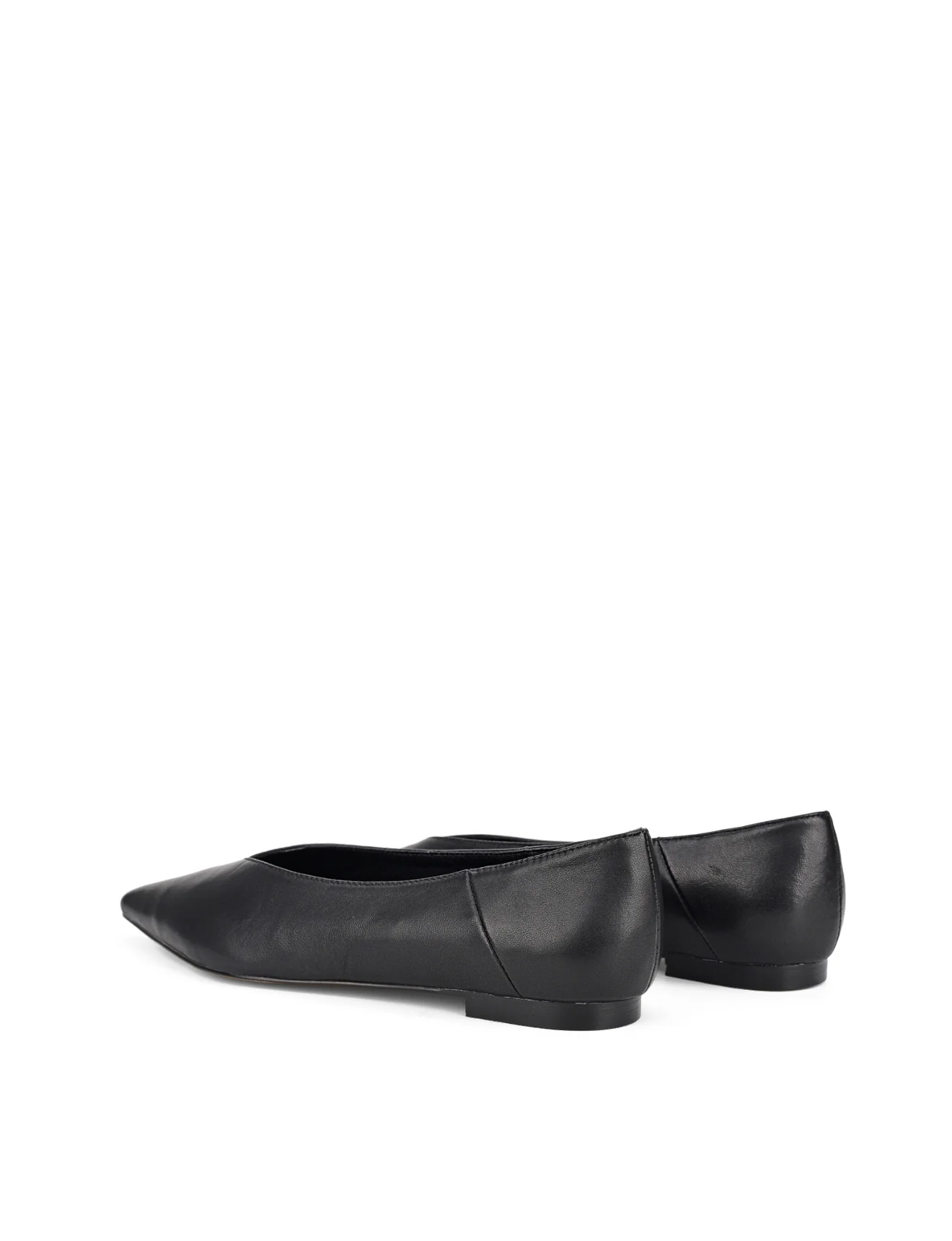 Locke Flat Pumps - Black Leather - Image 5