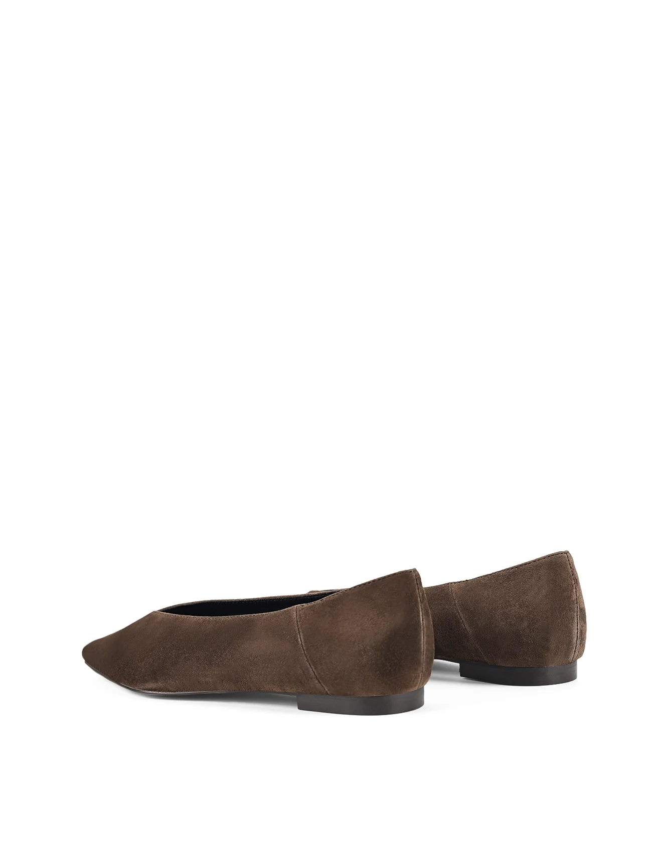 Locke Flat Pumps - Chocolate Brown Suede - Image 3