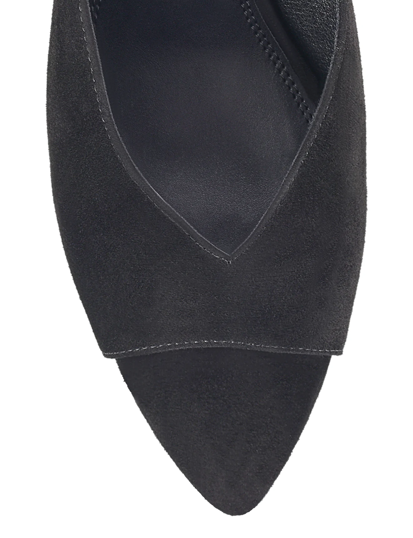 Mabel Point Toe Mules - Black Suede - Image 4