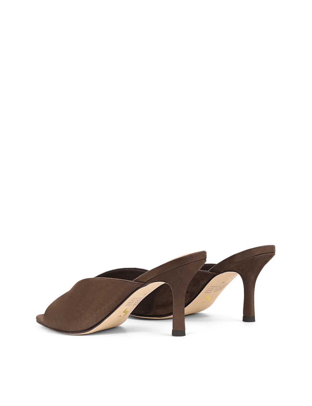 Mabel Point Toe Mules - Chocolate Brown Suede - Image 6